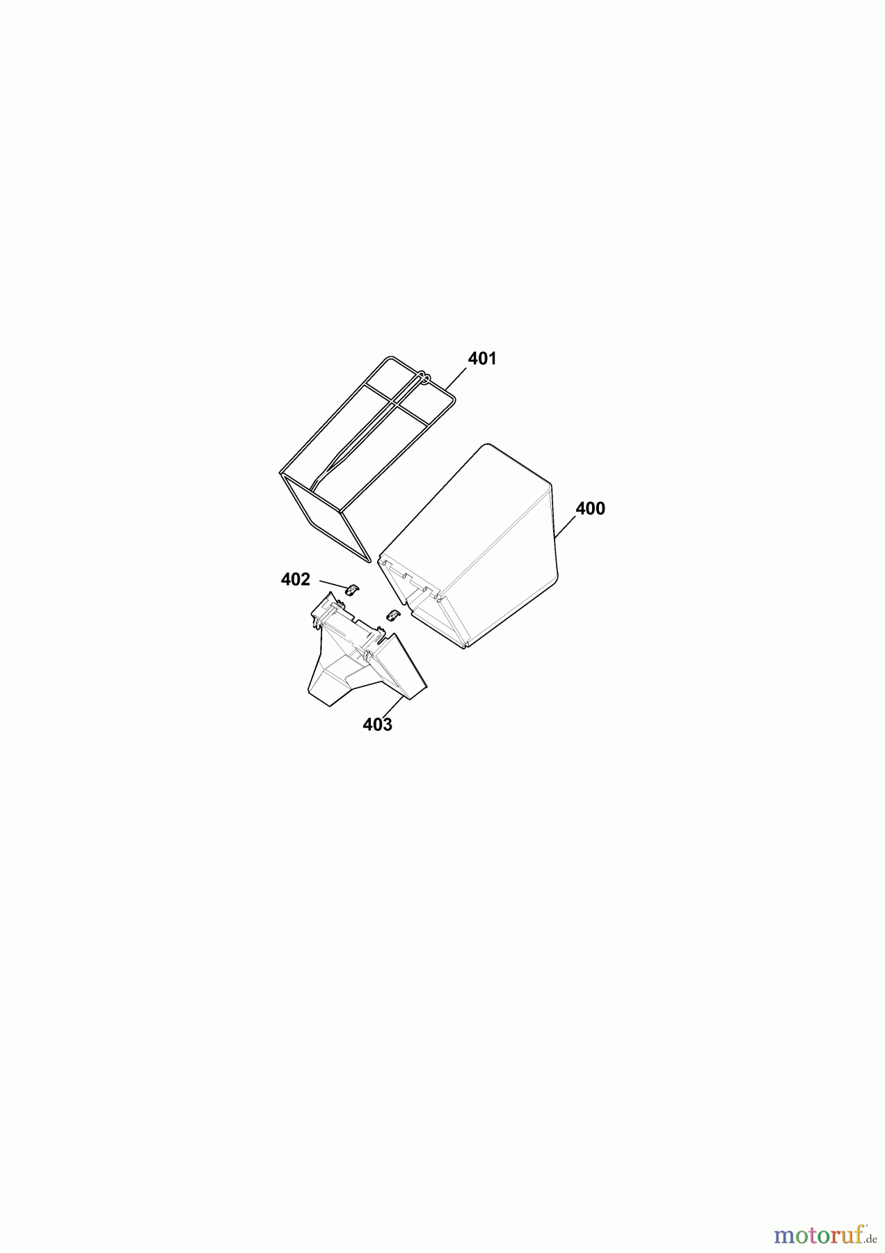  Wolf-Garten Petrol mower self propelled 6.46 OHV 4619006 Series A  (2009) Grass bag