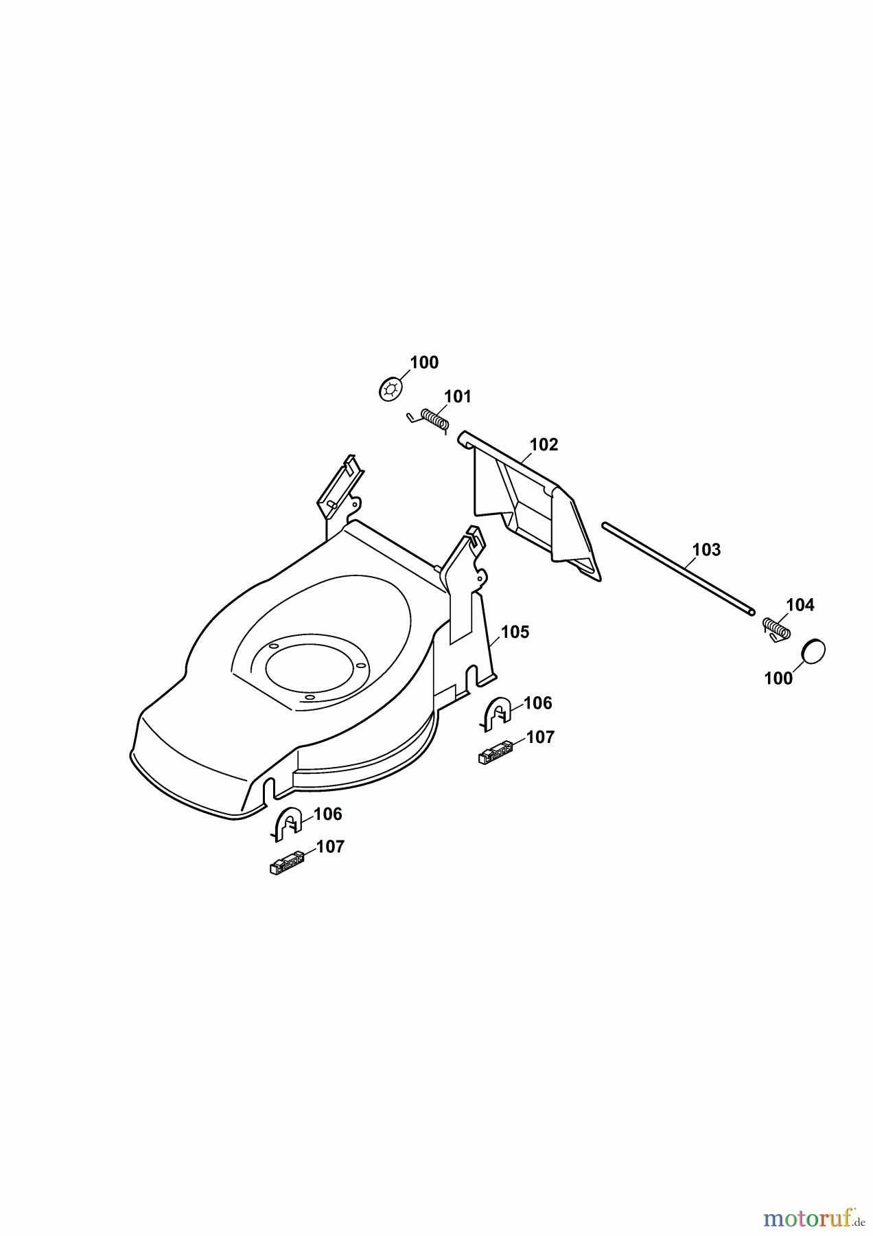  Yard-Man Petrol mower YM 5519 PO-L 11AWB5M1643  (2010) Deck housing