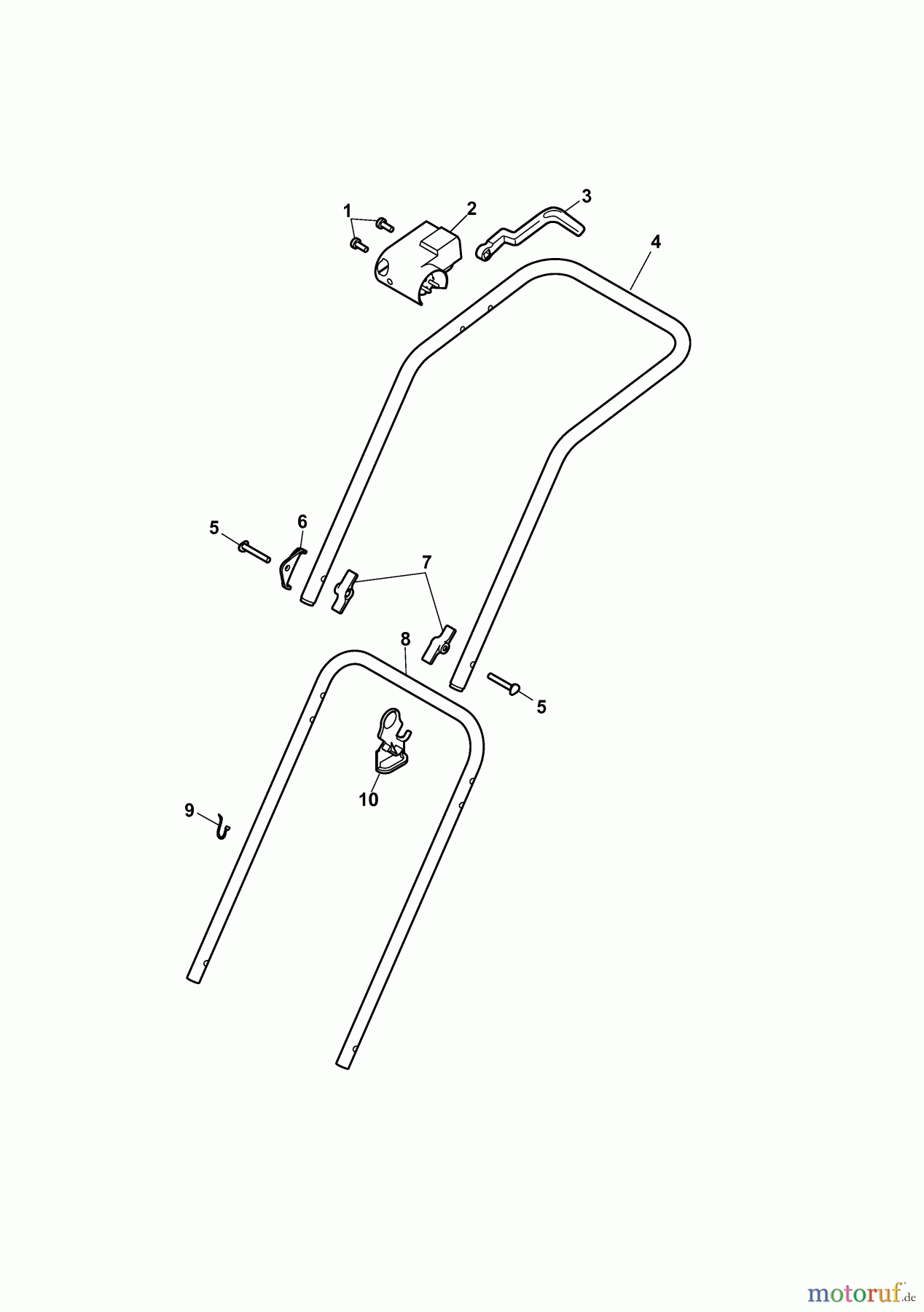  Wolf-Garten Electric mower 2.34 E 4909000 Series F  (2010) Handle