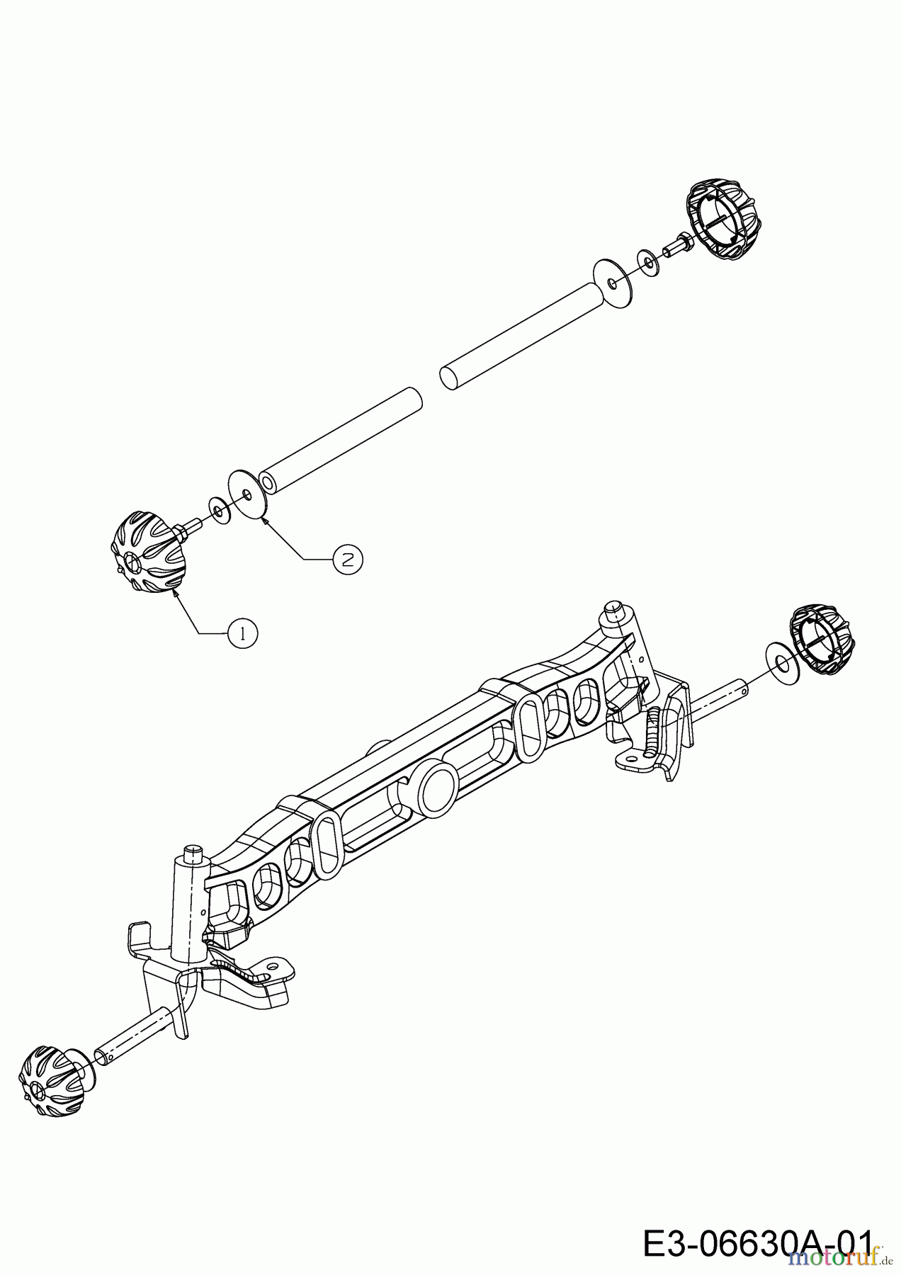  WOLF-Garten Expert Lawn tractors Expert 105.165 A 13HN90WN650  (2016) Hub caps