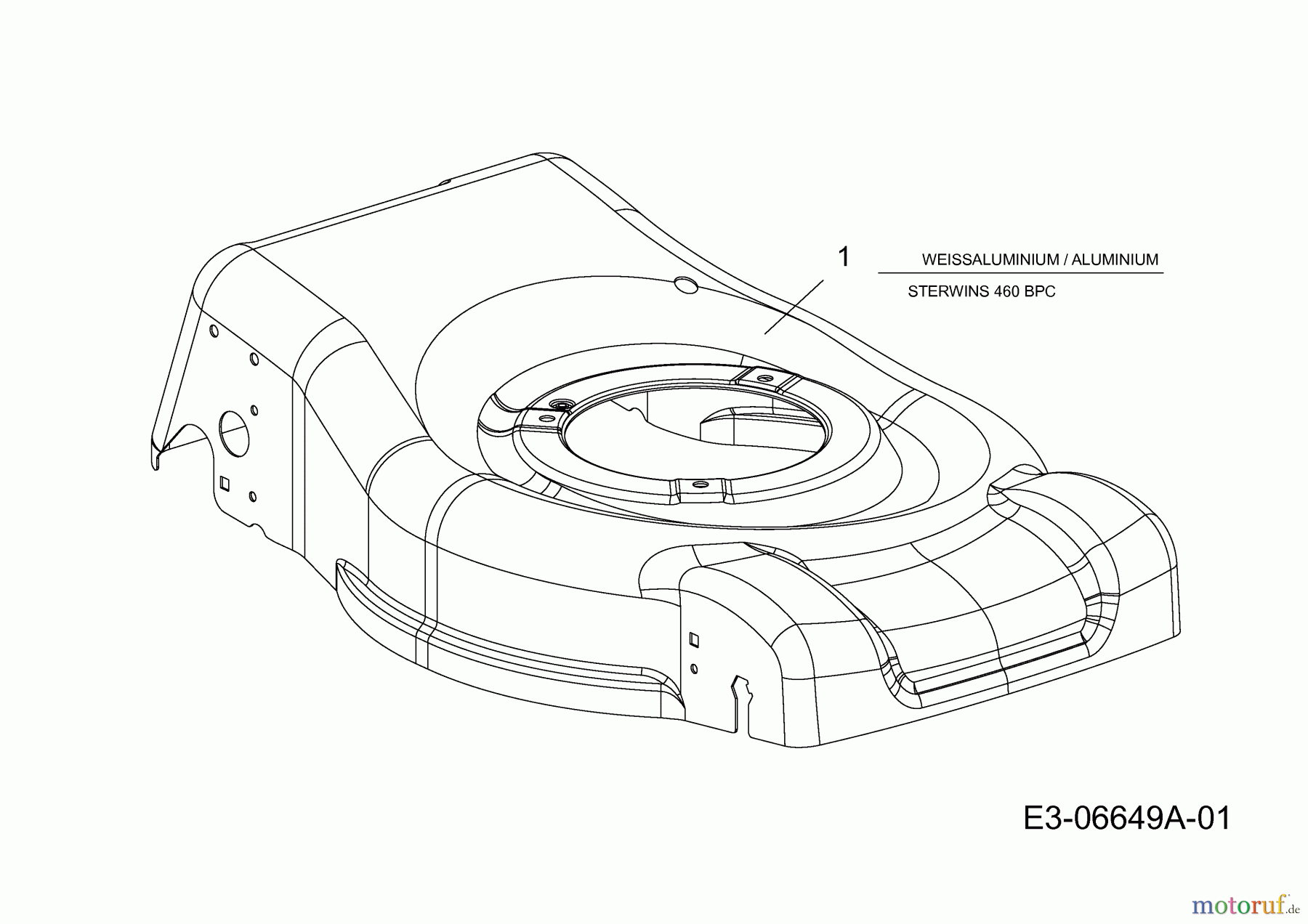  Sterwins Petrol mower 460 BPC 11C-J64H638  (2011) Deck housing