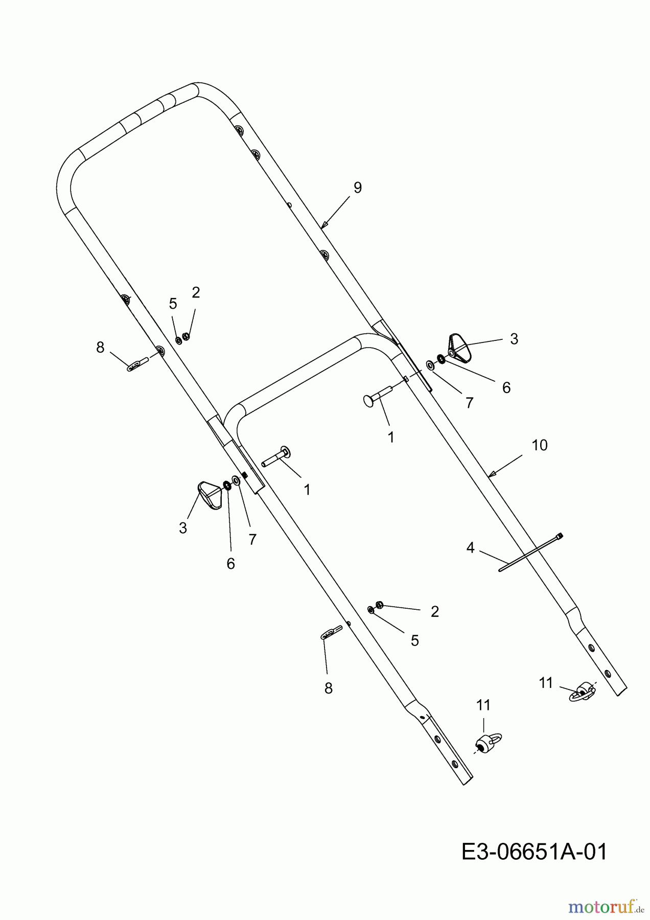  MTD Petrol mower 46 POHW 11C-J6JD600  (2011) Handle