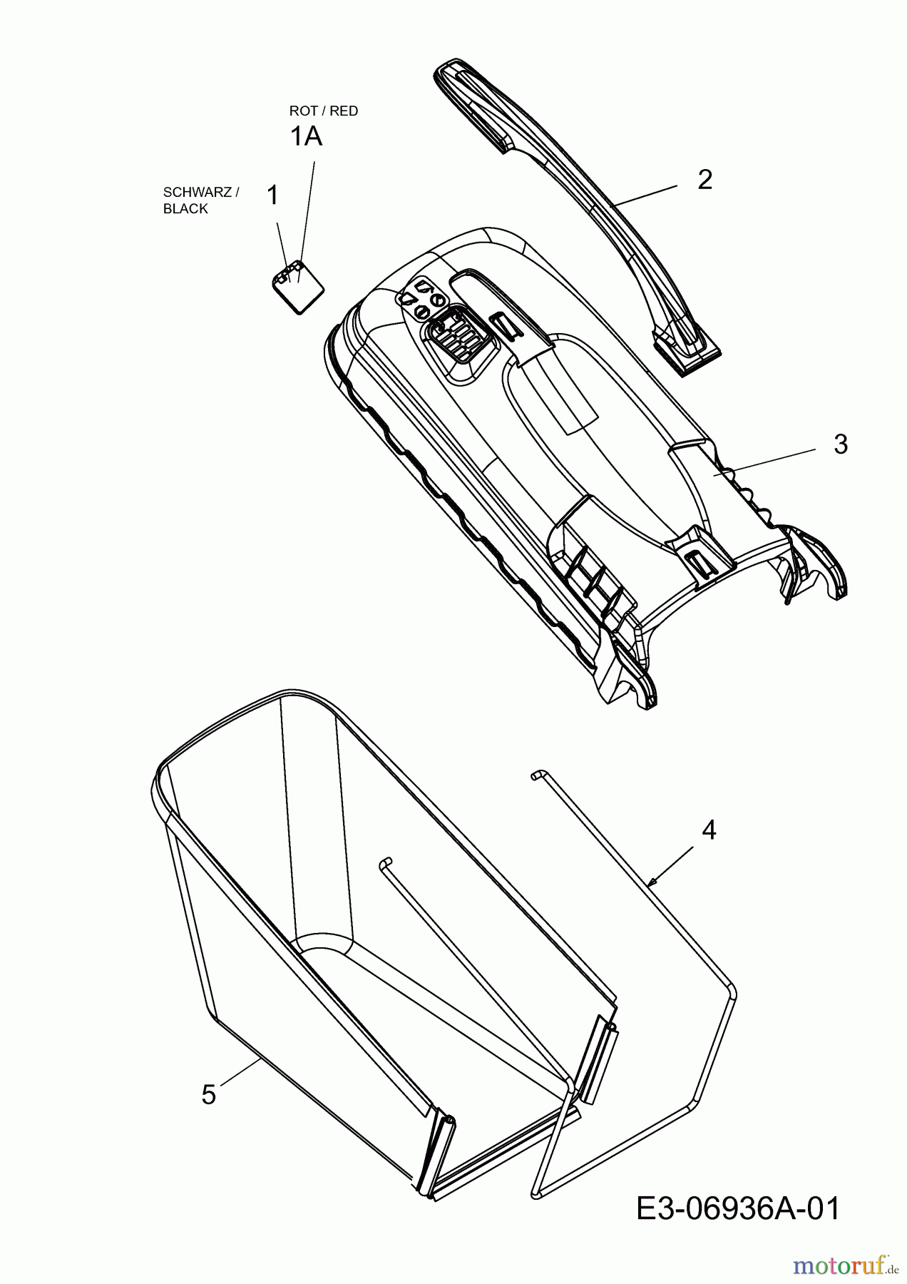  Mr.Gardener Petrol mower self propelled HWD 5553 TH 12A-85CQ629  (2013) Grass bag