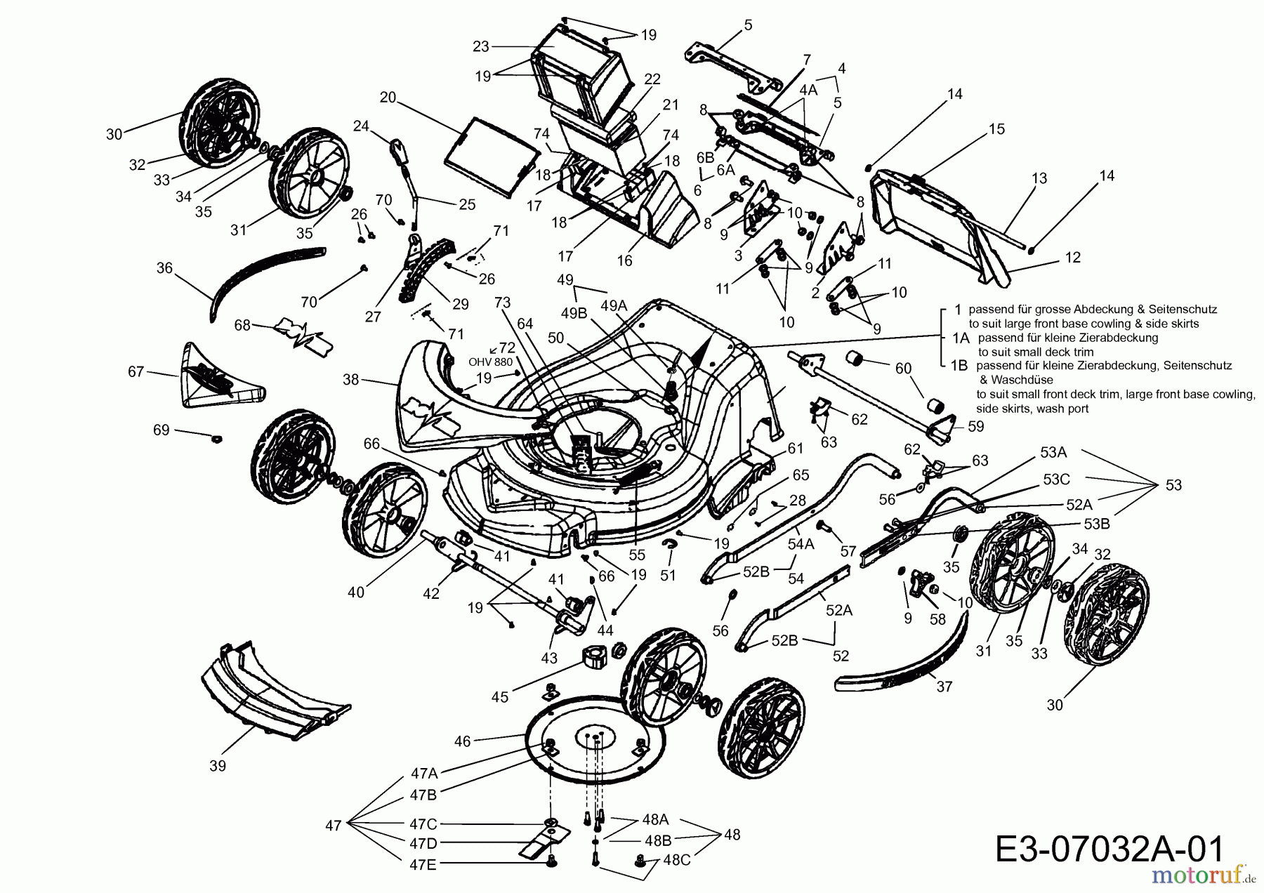  Petrol mower Challenger 42624  (2011) Basic machine