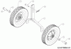 MTD T/330 M 21D-33MV678 (2018) Spareparts Wheel support, Wheels