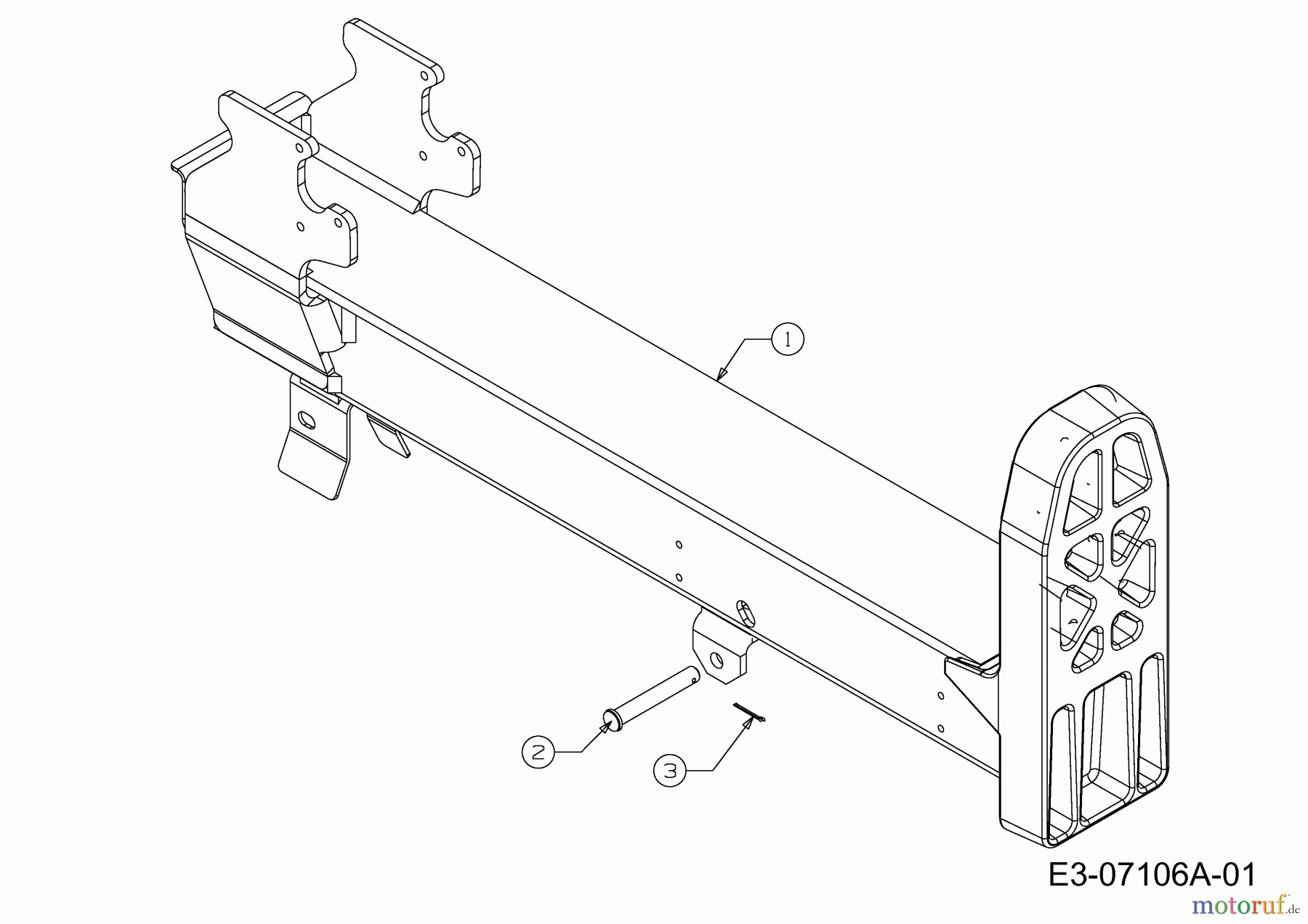  MTD untill 2011 Log splitter LS 550 24AF550C678  (2011) Beam assy.