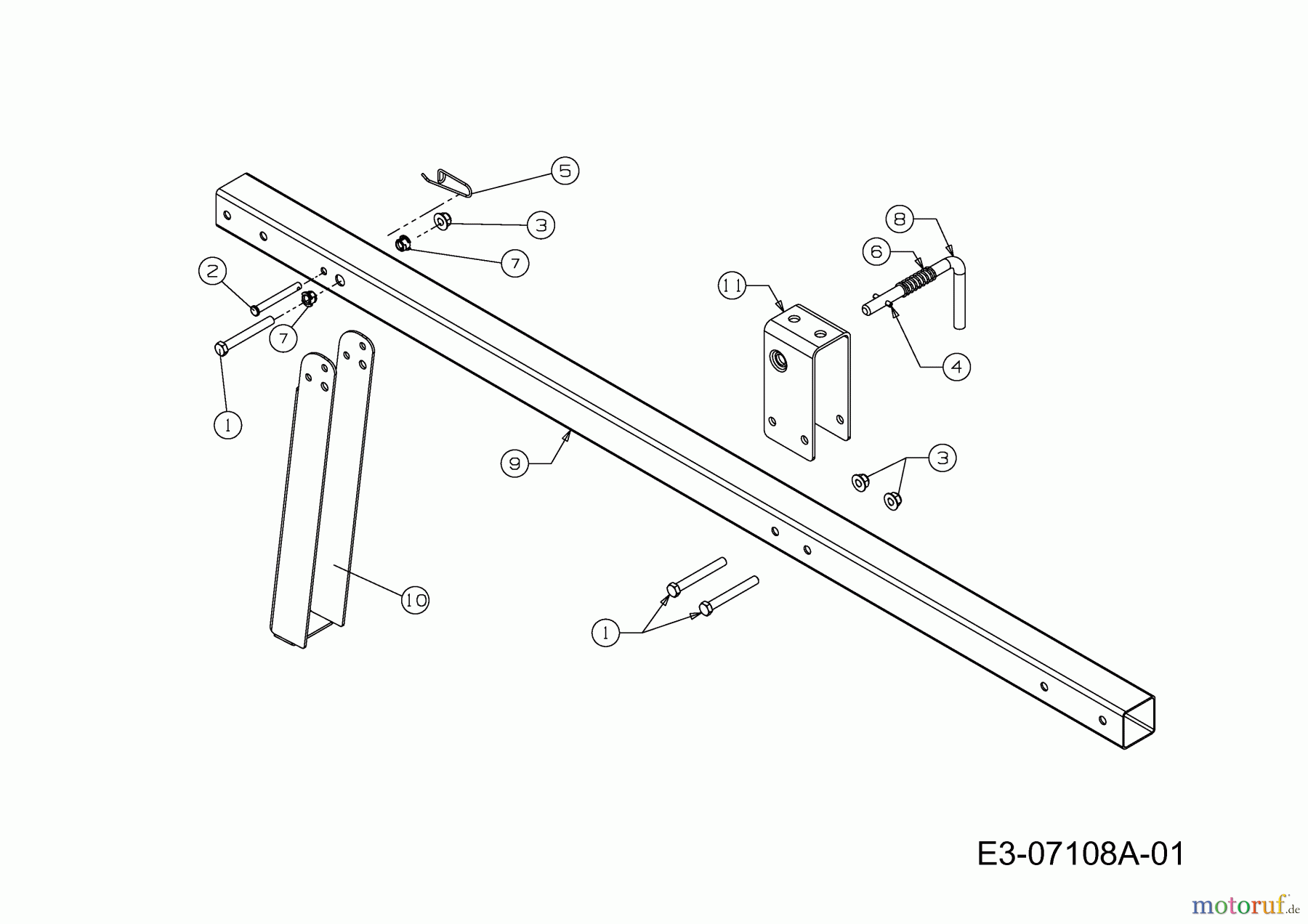  MTD Log splitter LS 550 24AF550C678  (2011) Tow kit