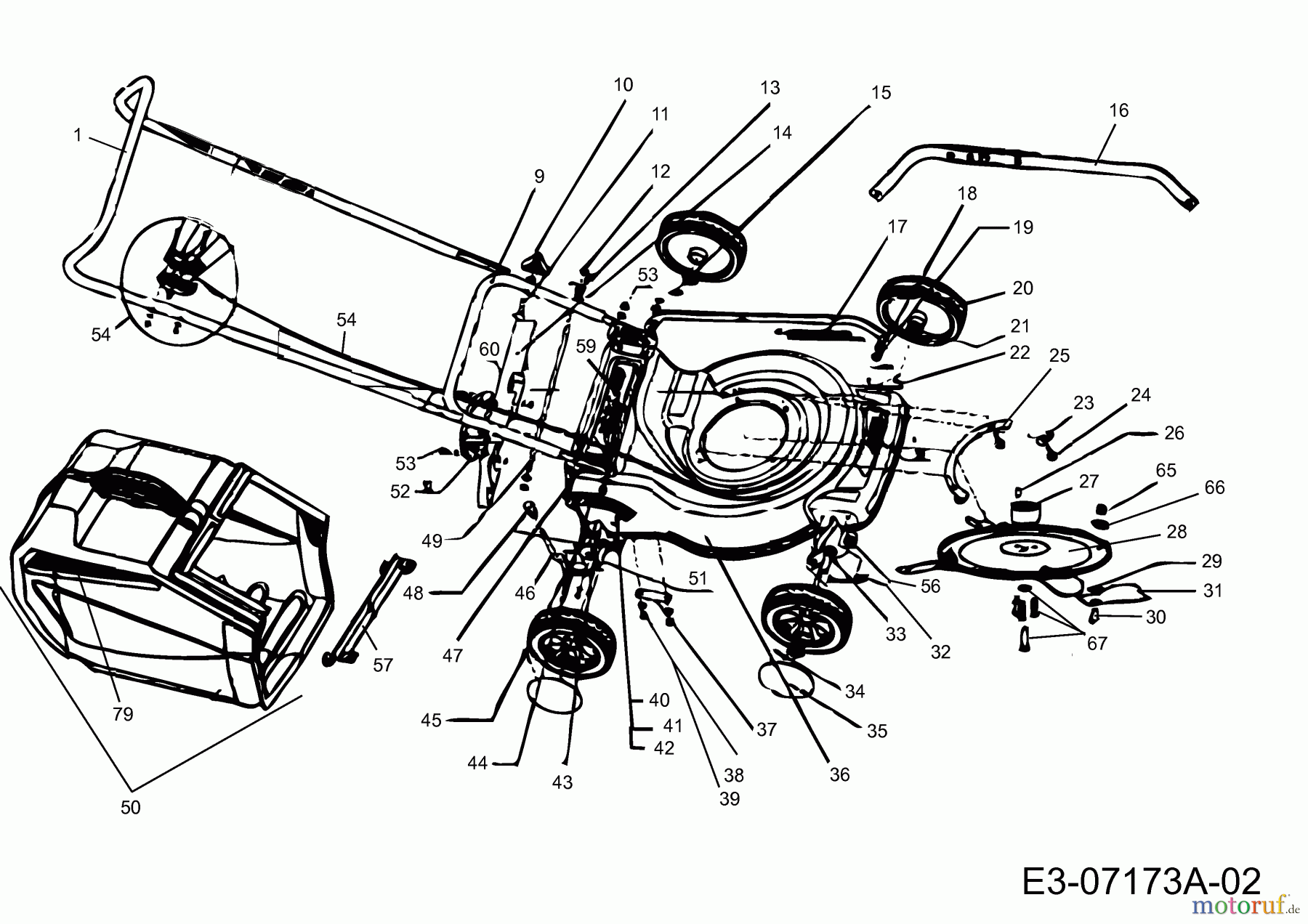  Petrol mower Interceptor 11048  (2008) Basic machine