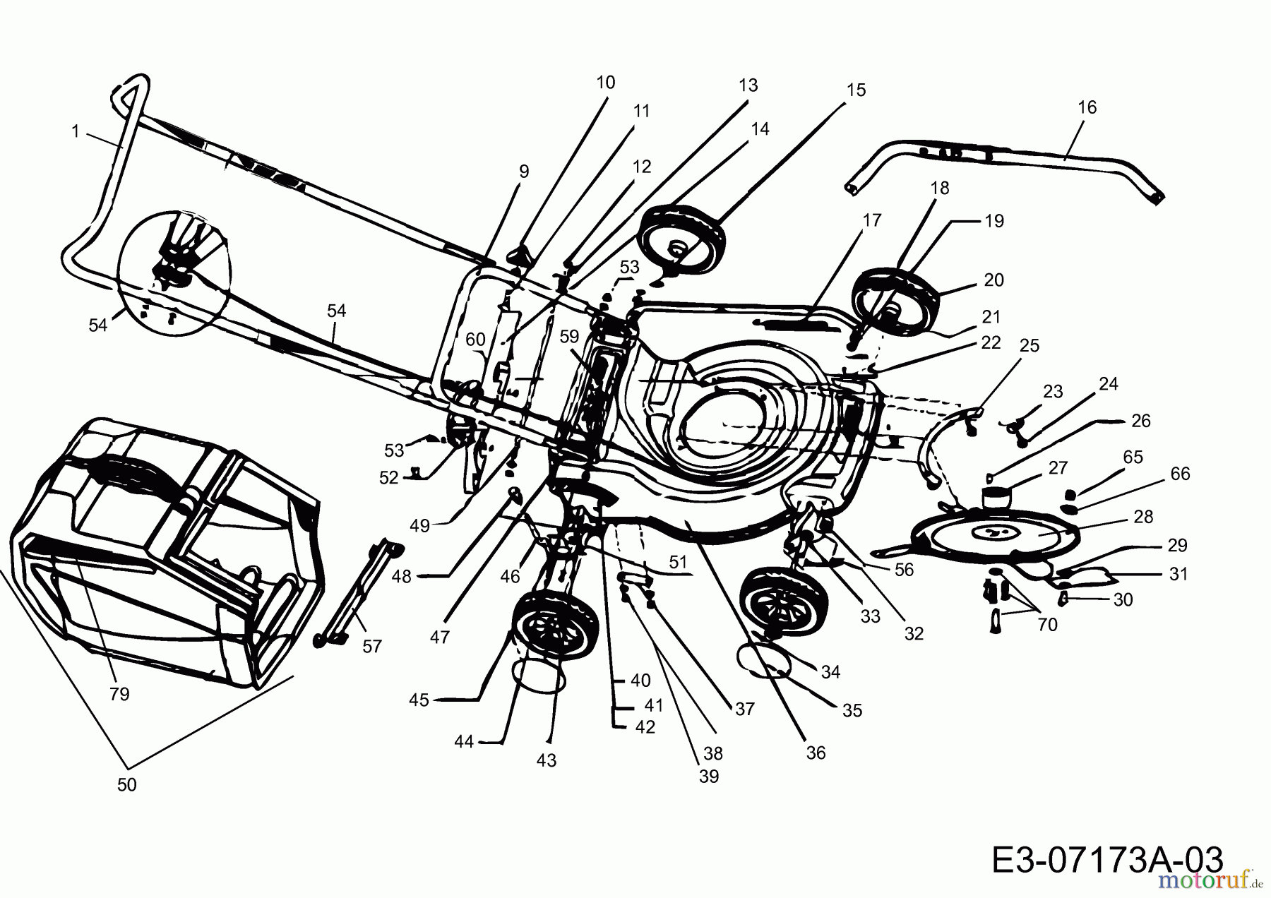  Petrol mower Combat 11091  (2007) Basic machine