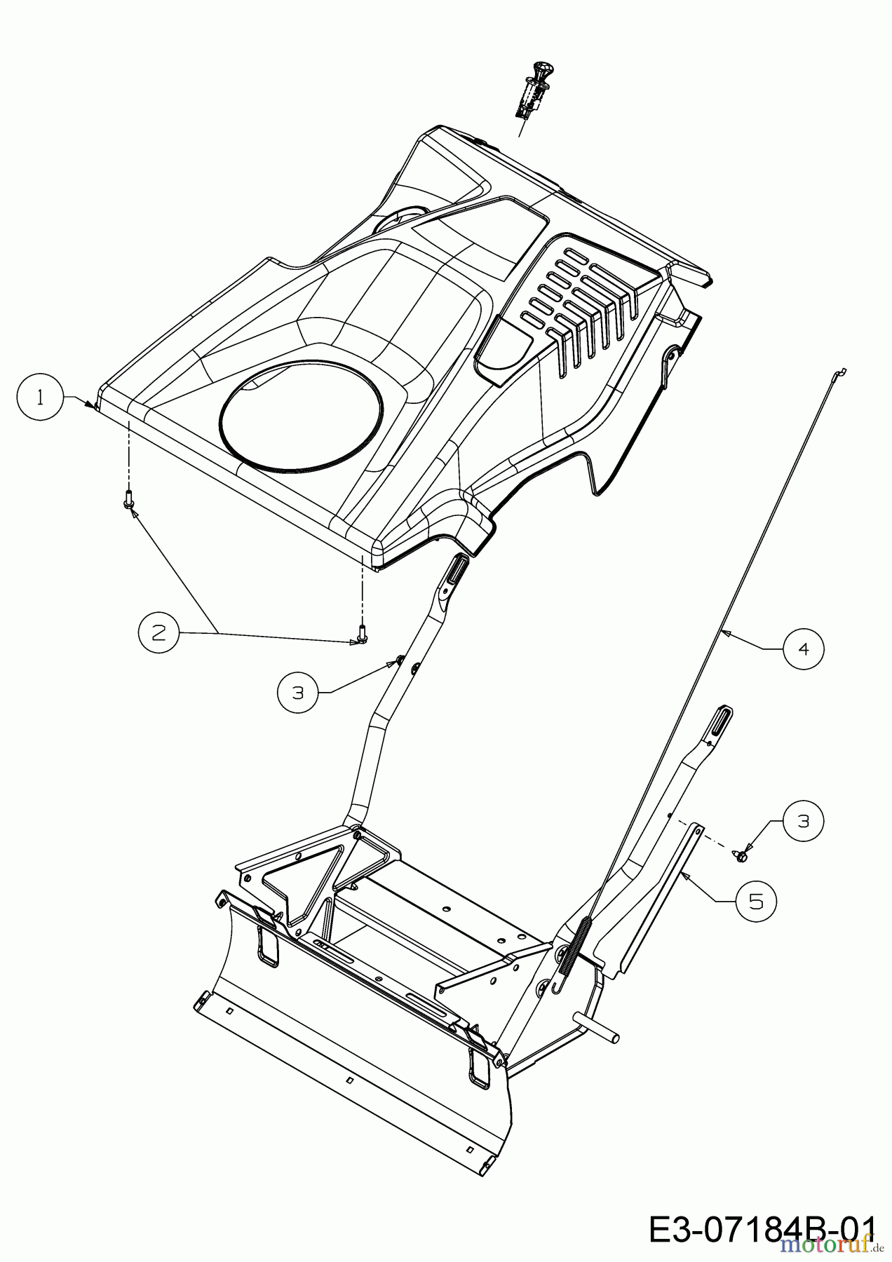  Wolf-Garten Snow throwers SF 53 31A-2M1E650  (2018) Engine shroud