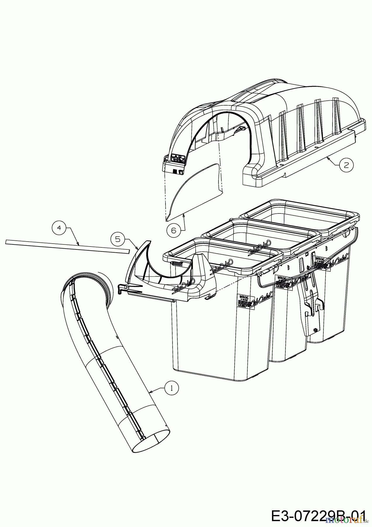  MTD Accessories Accessories Zero Turn Grass catcher for XZ3 122 with mowing deck B (48