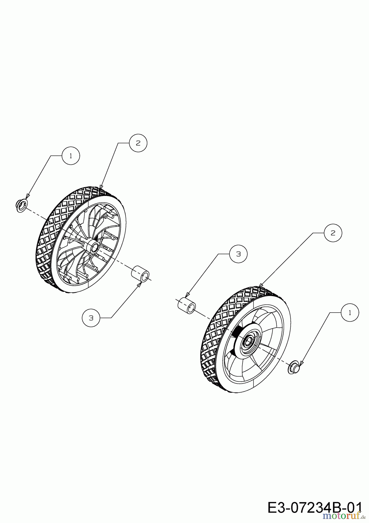  MTD Snow throwers M 53 31A-2M1E678  (2016) Wheels