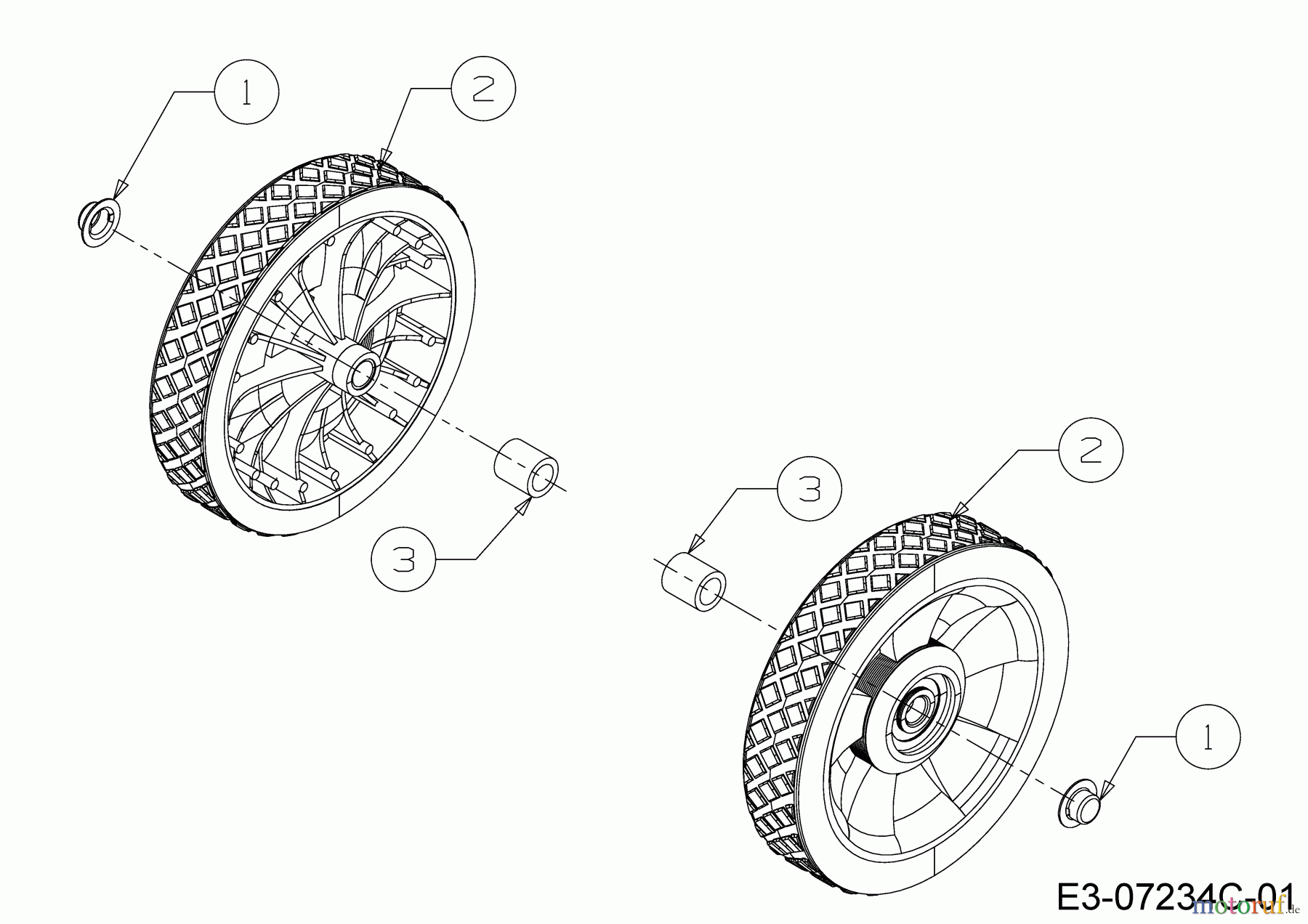  MTD Snow throwers M 53 31A-2M1E678  (2018) Wheels