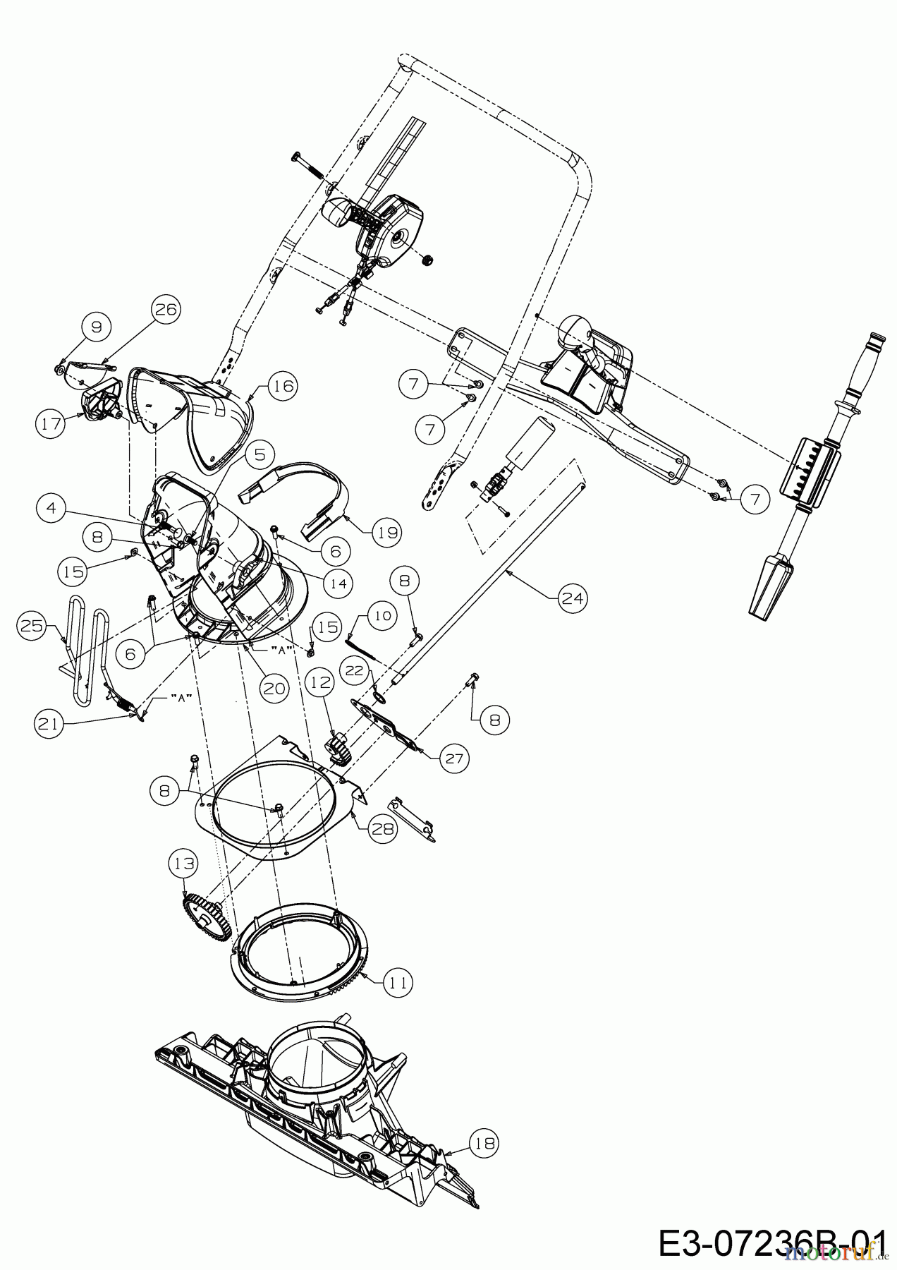  Cub Cadet Snow throwers 221 LHP 31AR2T6D603  (2019) Discharge chute