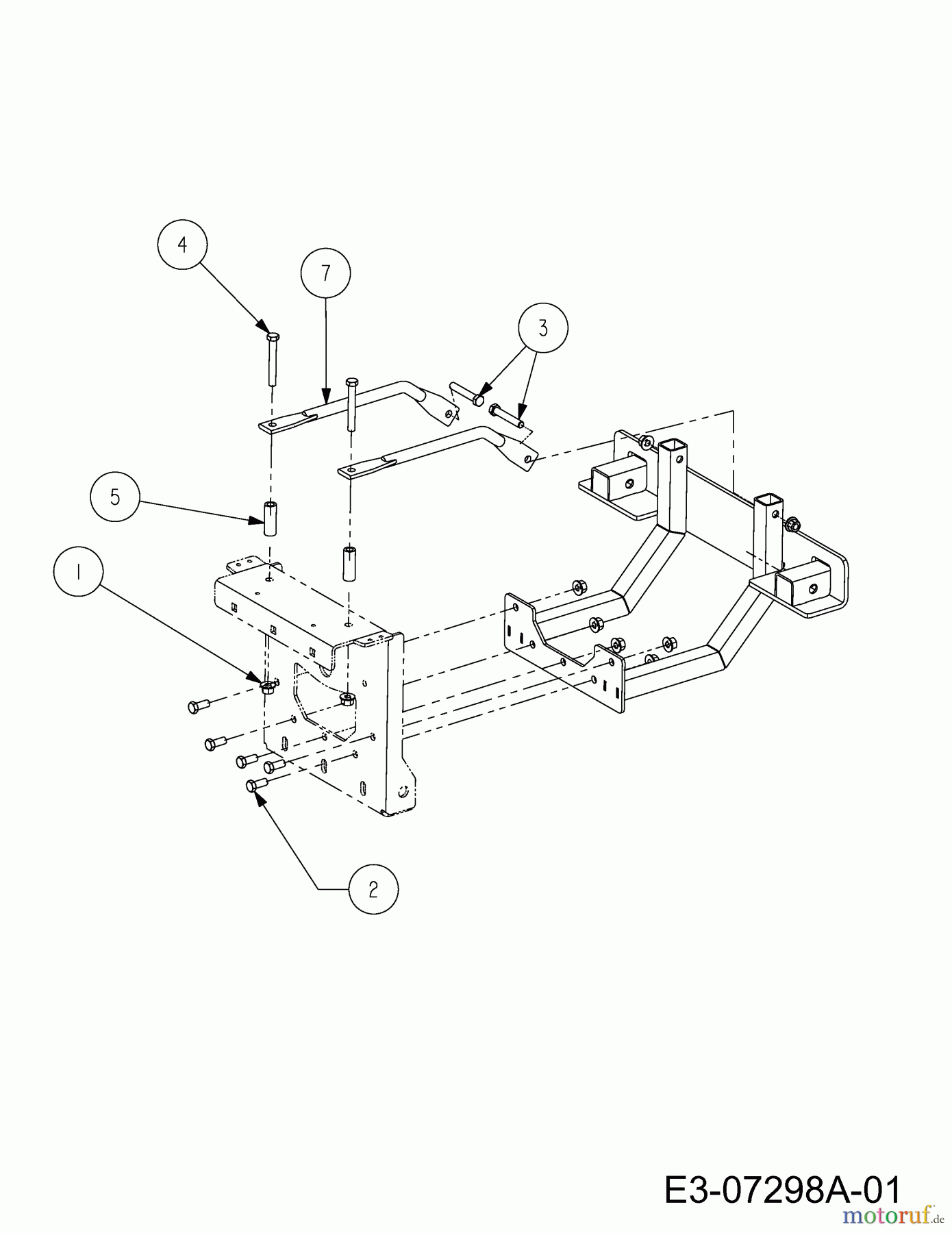  MTD Accessories Accessories Zero Turn Spreader Mounting kit spreader for Tank S 59A30024150  (2011) Basic machine