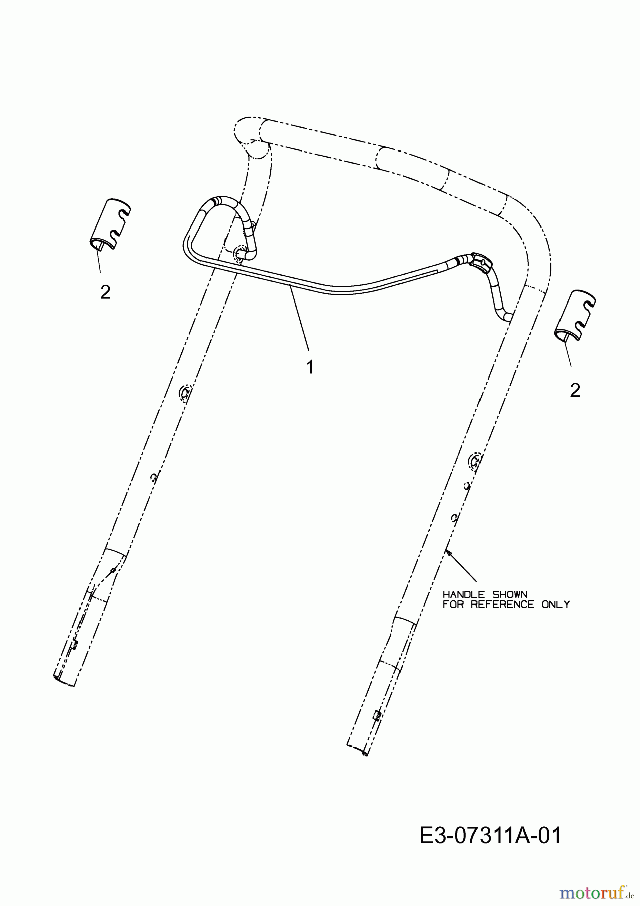  Cub Cadet Petrol mower CC 42 PB 11A-H65E603  (2013) Control lever