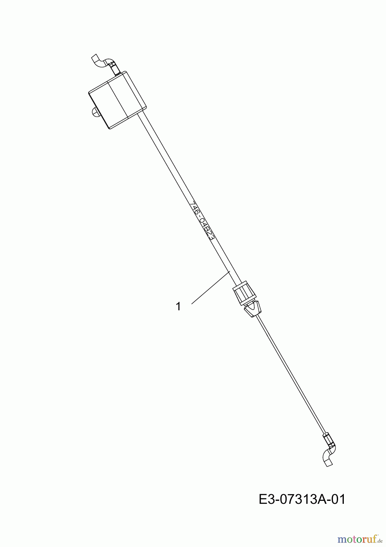  Cub Cadet Petrol mower CC 42 PB 11A-H65E603  (2013) Control cable brake