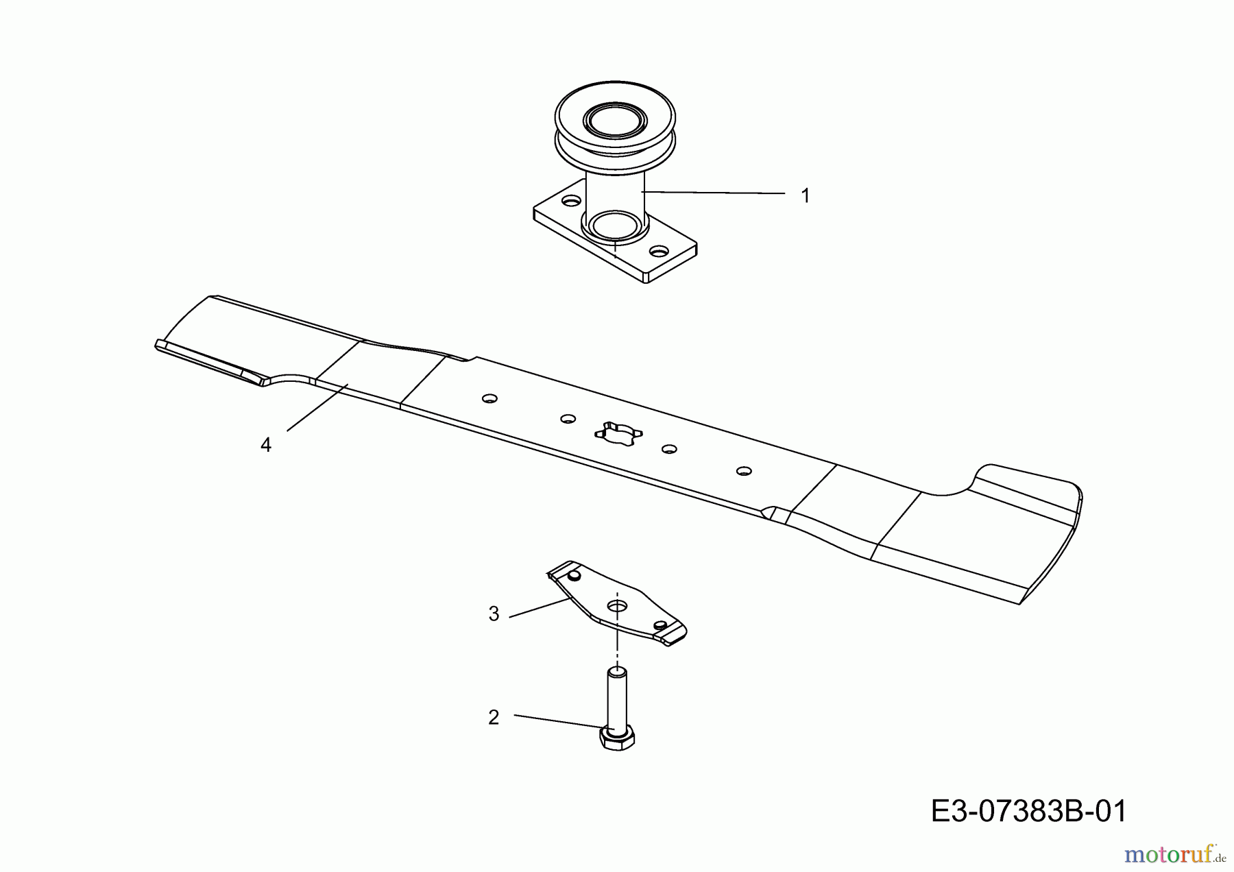  Cub Cadet Petrol mower self propelled CC 53 SPB 12A-Q56K603  (2014) Blade, Blade adapter