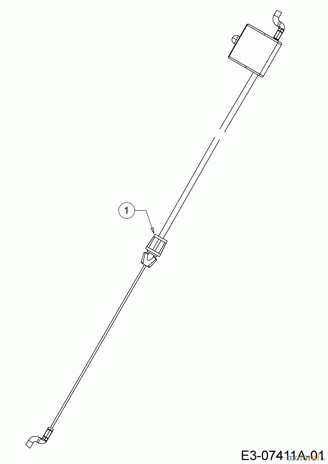  Cub Cadet Petrol mower LM2 DP46 11E-70JT603  (2017) Control cable brake