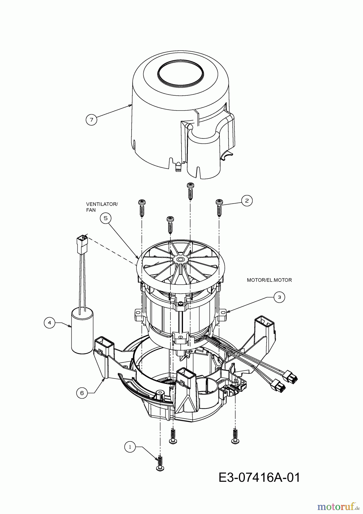  Raiffeisen-Markt Electric mower RE 46 18B-J4K-628  (2012) Electric motor