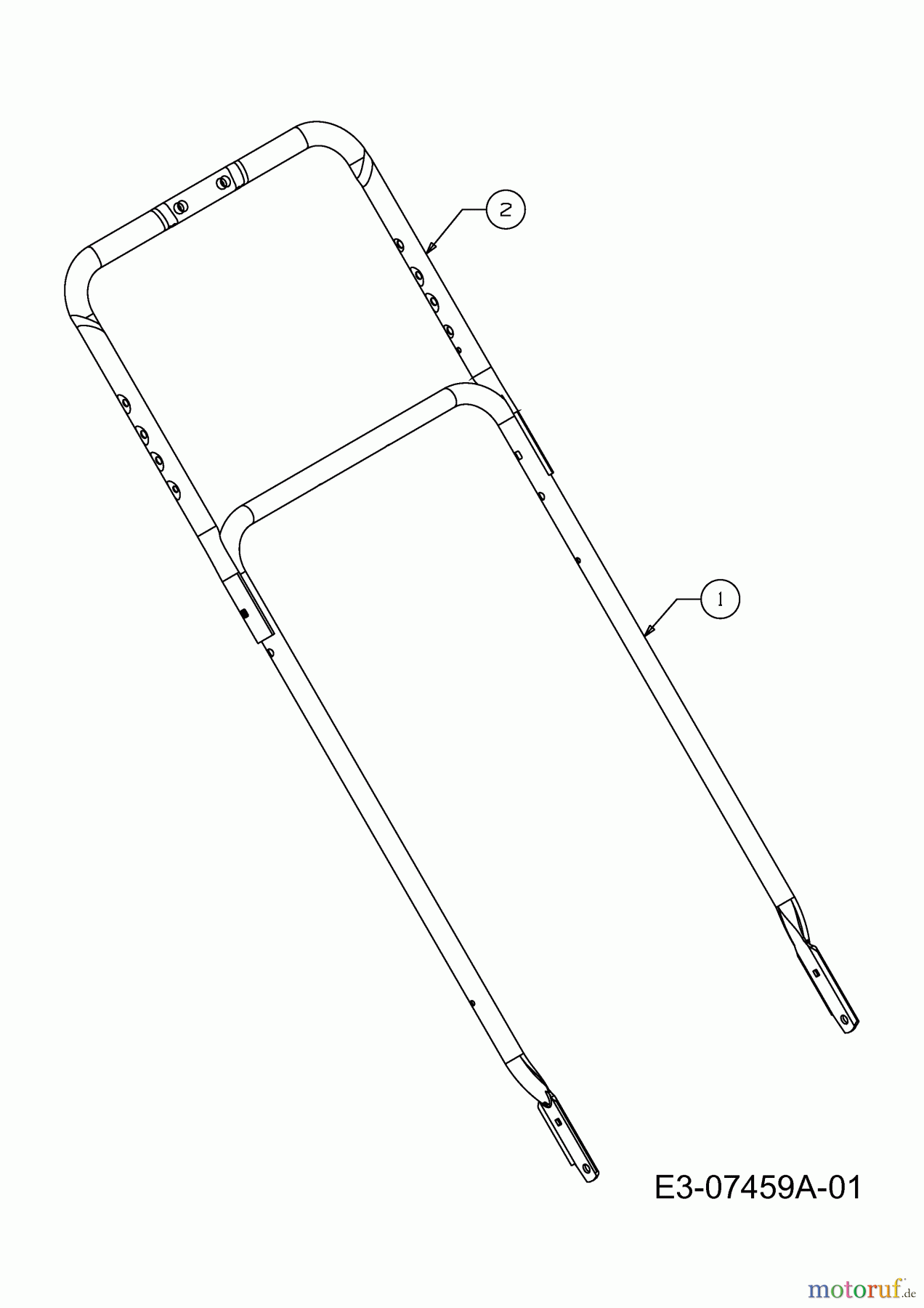  Cub Cadet Petrol mower self propelled CC 98 B 12A-999H603  (2013) Handle