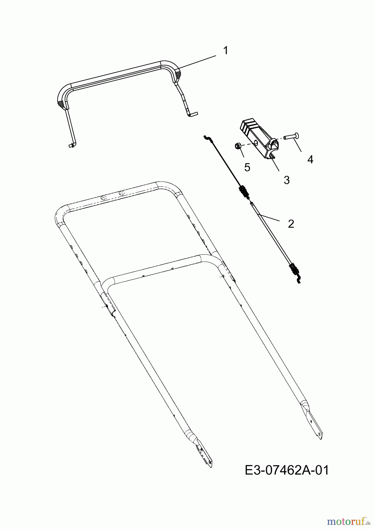  Cub Cadet Petrol mower self propelled CC 98 B 12A-999H603  (2012) Control lever