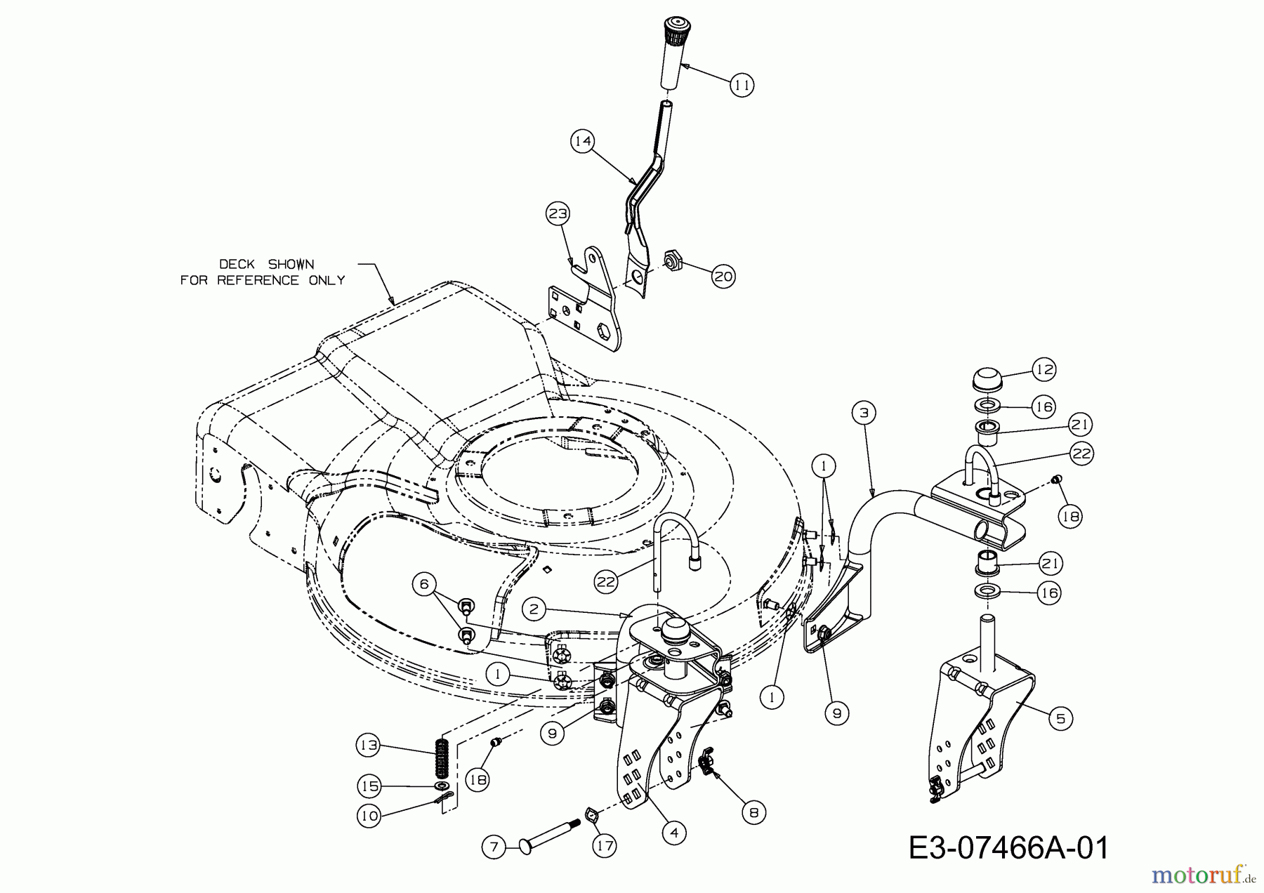  Cub Cadet Petrol mower self propelled CC 98 B 12A-999H603  (2013) Wheel Support, Front