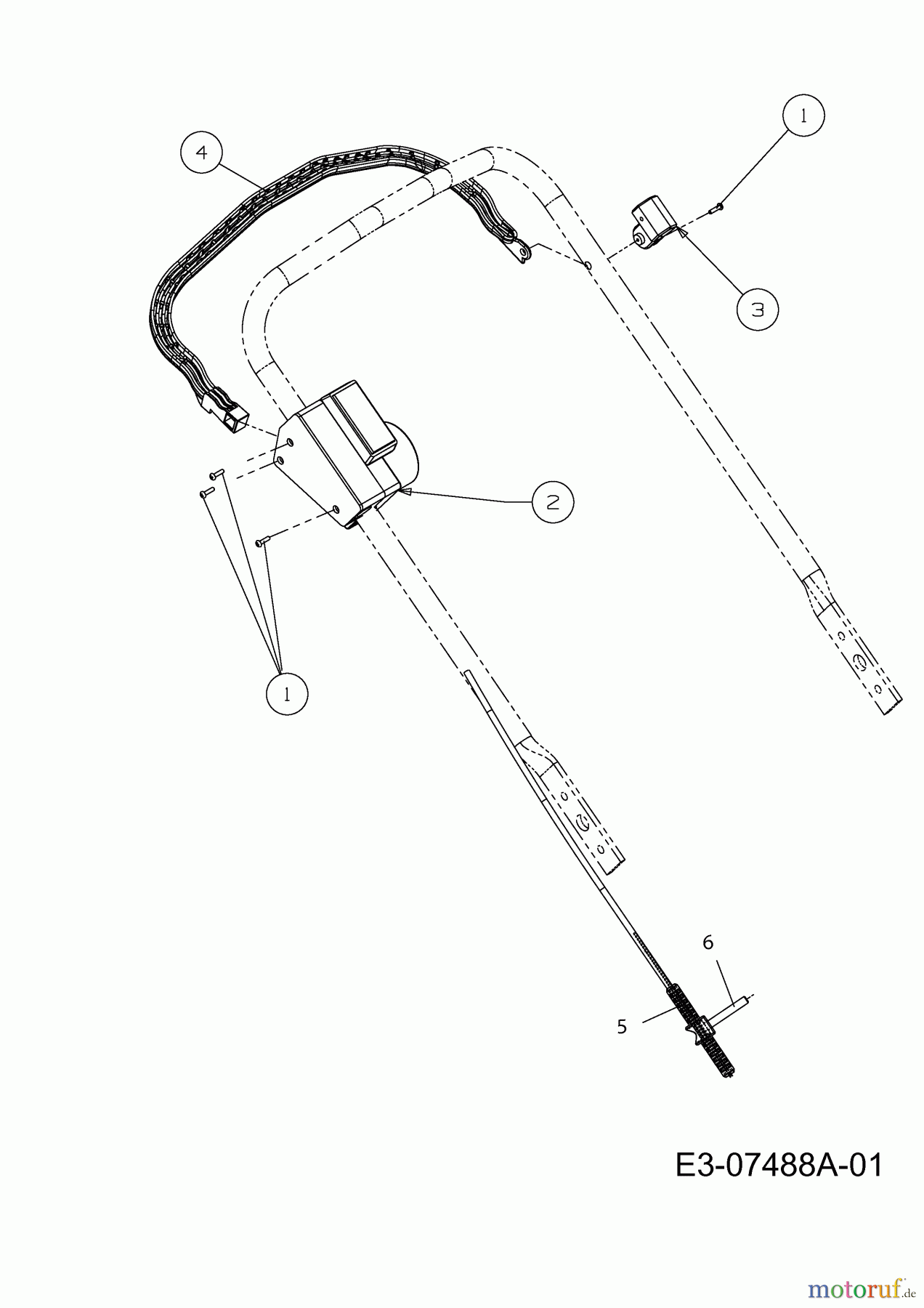  MTD Electric mower 46 E 18B-J1H-664  (2012) Shift lever, Switch