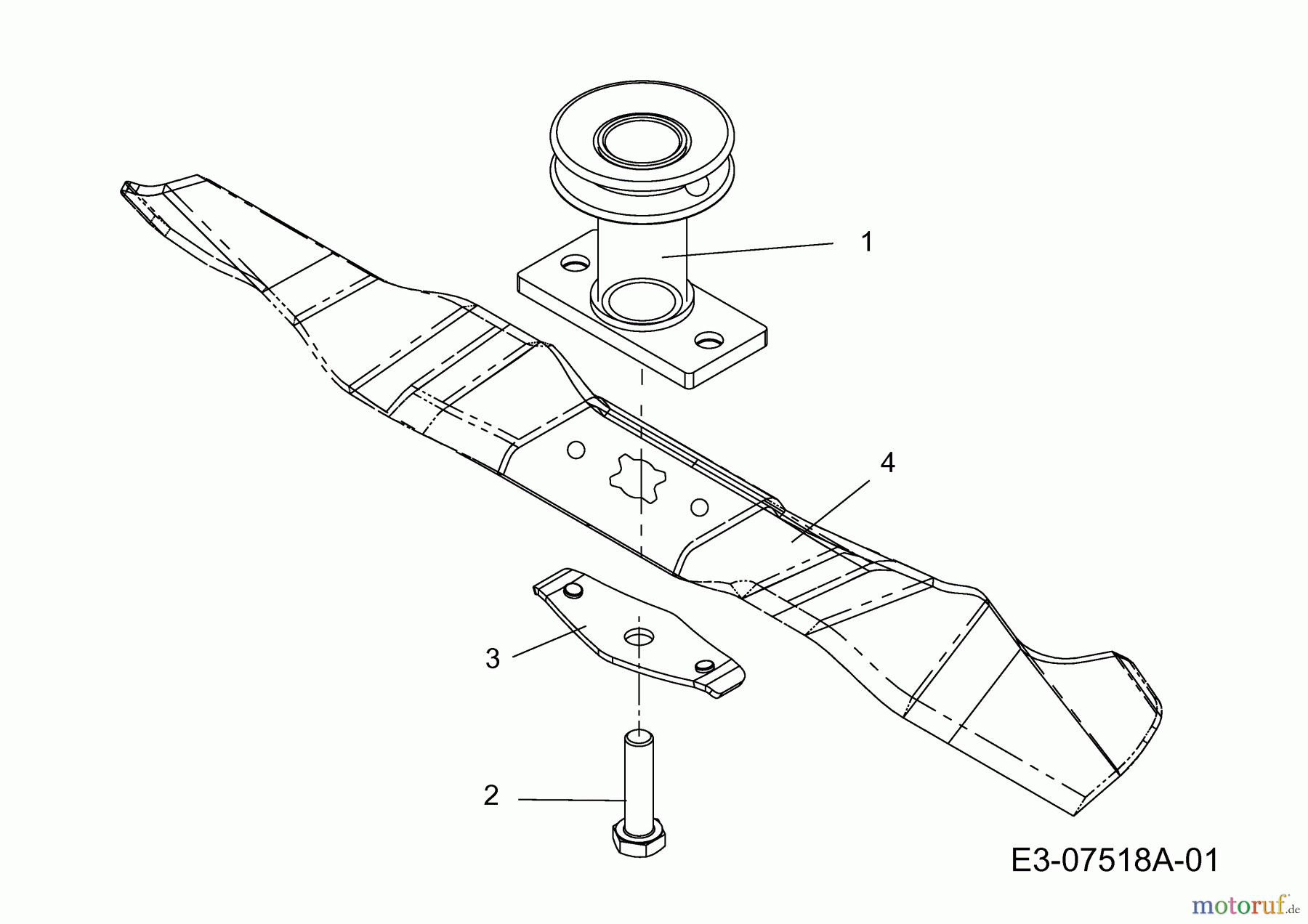  Mr.Gardener Petrol mower self propelled HWD 4546 TH 12C-J6AQ629  (2012) Blade