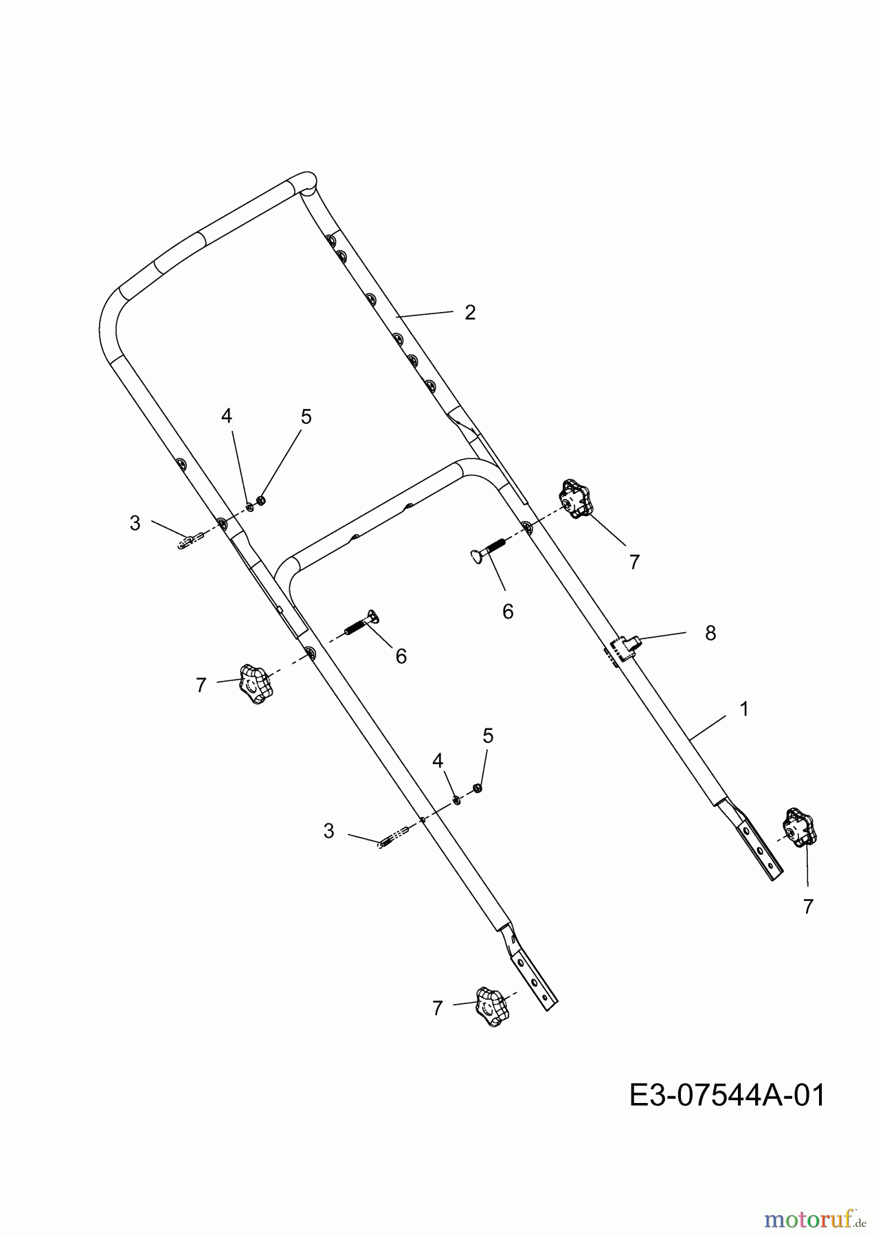  MTD Petrol mower self propelled 53 SPKM 12A-827D600  (2012) Handle