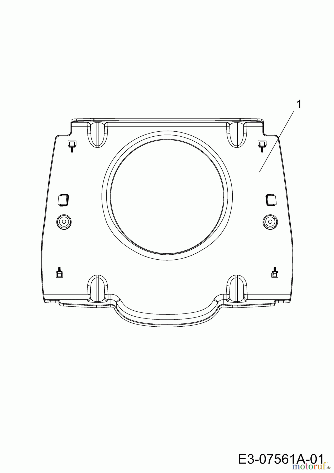  WOLF-Garten Expert Lawn tractors Expert 92.160 H 13AG91WE650  (2012) Engine duct