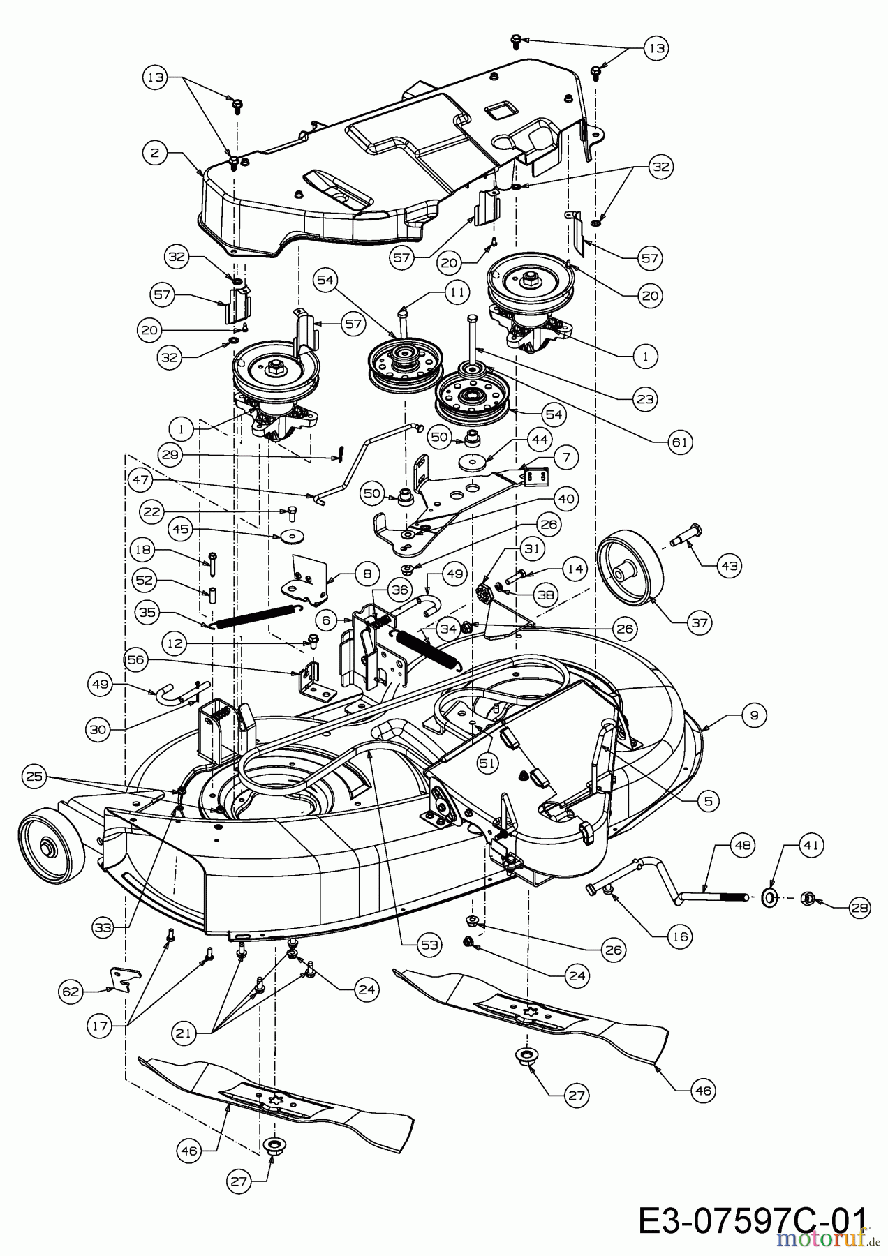  Cub Cadet Lawn tractors CC 1016 AF 13BD90AF603  (2014) Mowing deck F (38