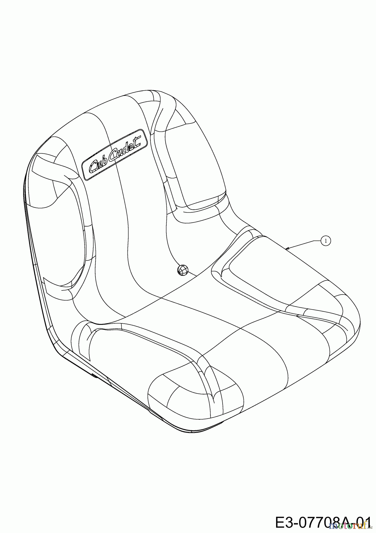  Cub Cadet Lawn tractors LGTX 1050 13AS92AP056  (2014) Seat