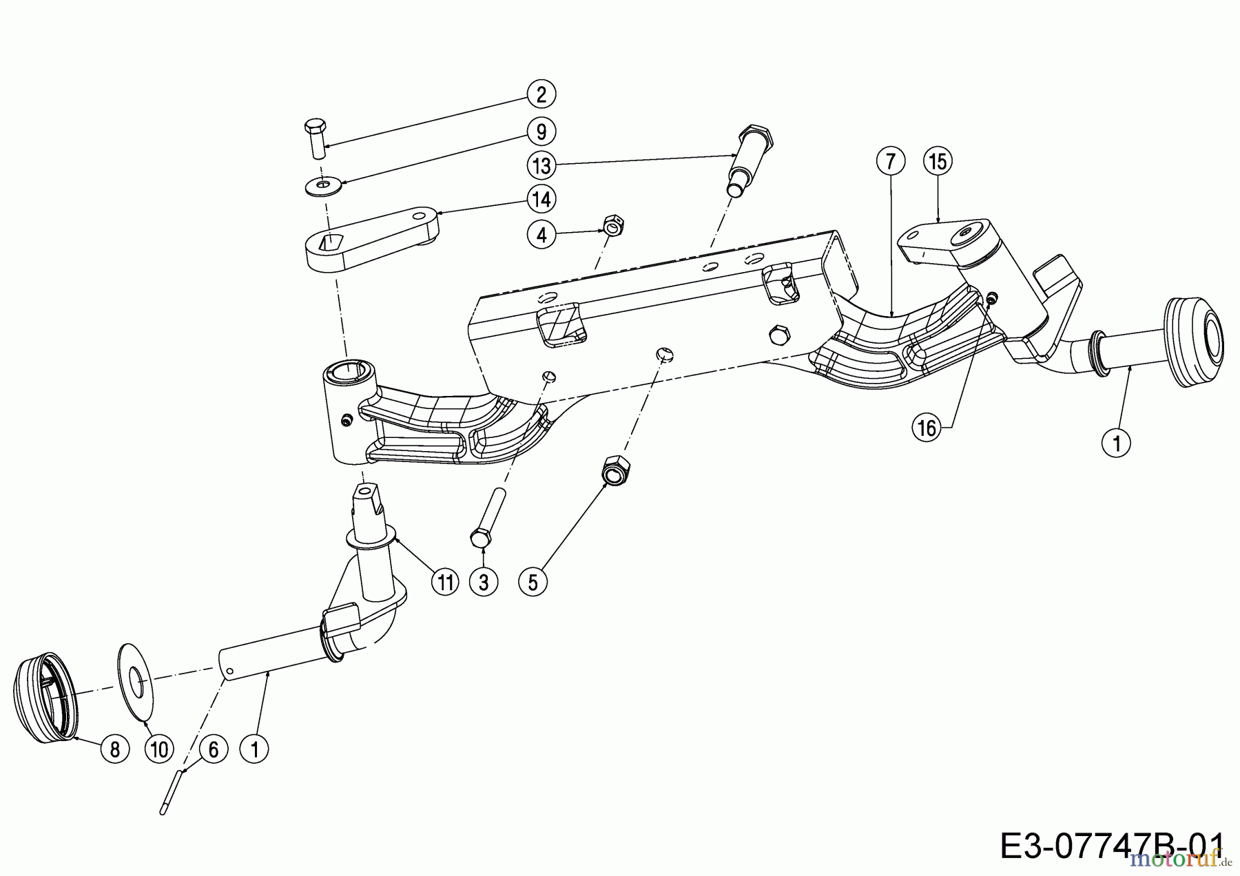  Cub Cadet Garden tractors GTX 2100 14A-3GE-603  (2015) Front axle