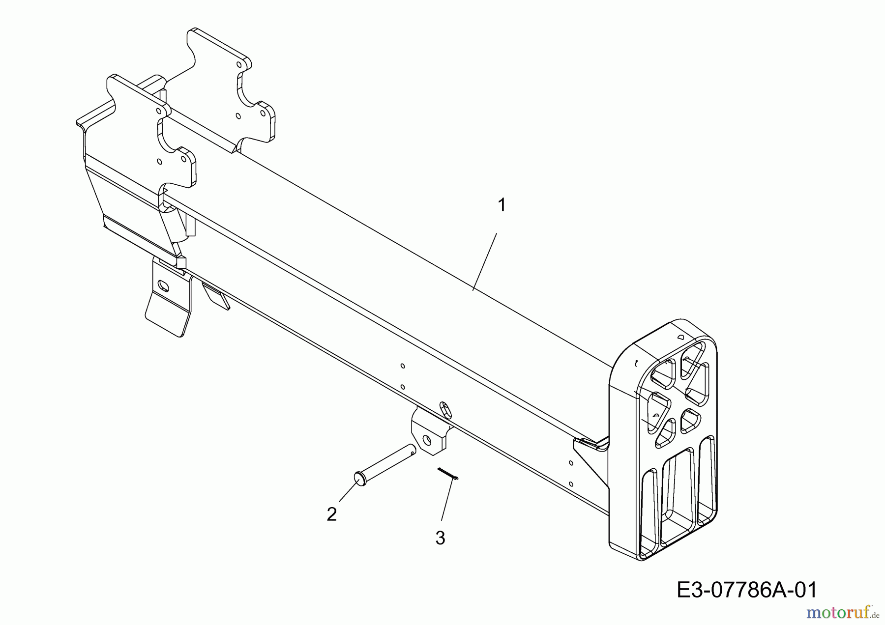  MTD Log splitter LS 550 24AI550C678  (2015) Beam assy.