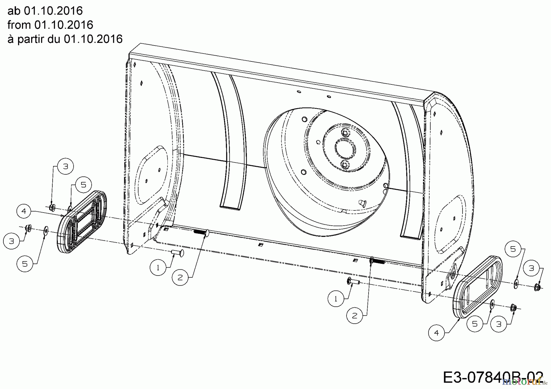  Cub Cadet Snow throwers 524 SWE 31AW53LR603  (2017) Slide shoe from 01.10.2016