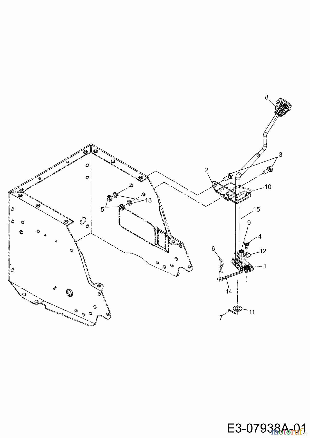  Lawnflite Lawn tractors 603 13AC479C611  (2004) Shift lever