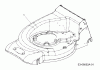 Petrol mower 11A-F10P633 (2013) Spareparts Deck housing