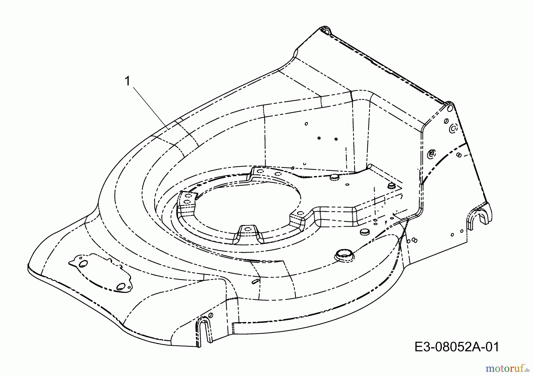  Petrol mower Pro Cut 50 MNC 11A-F10P633  (2013) Deck housing