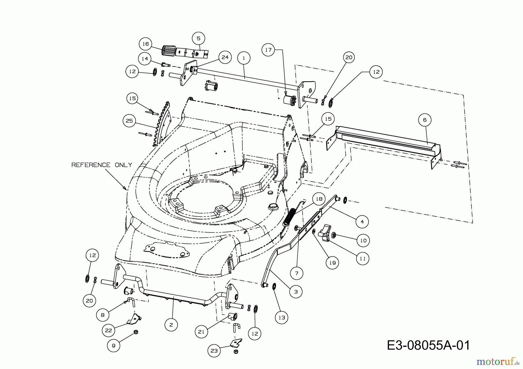  Petrol mower Pro Cut 50 MNC 11A-F10P633  (2013) Cutting hight adjustment