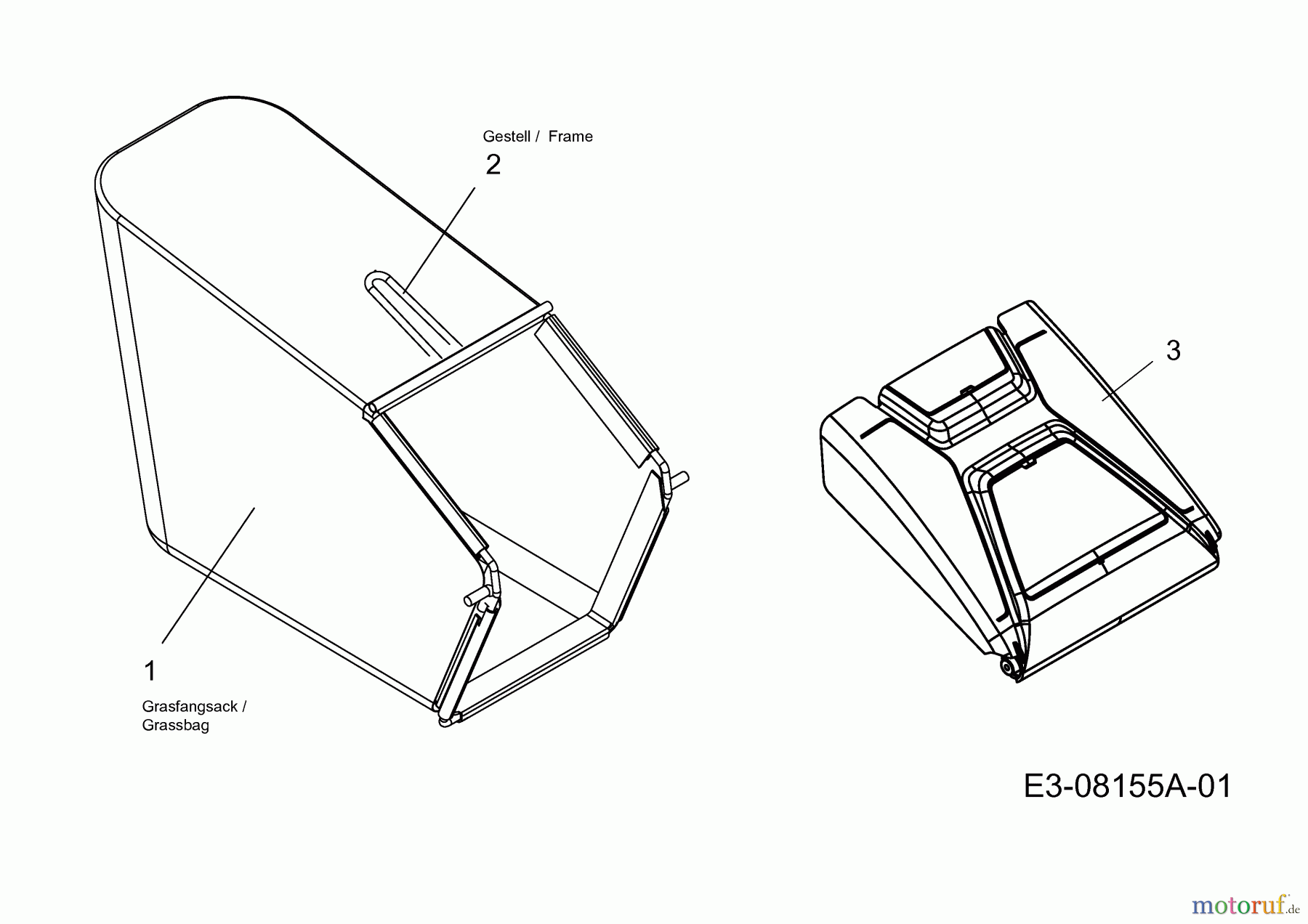  Mastercut Petrol mower MC 53 11A-PAJS659  (2013) Grass bag