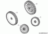 MTD Optima 46 SPHHW 12C-THDQ600 (2017) Spareparts Wheels