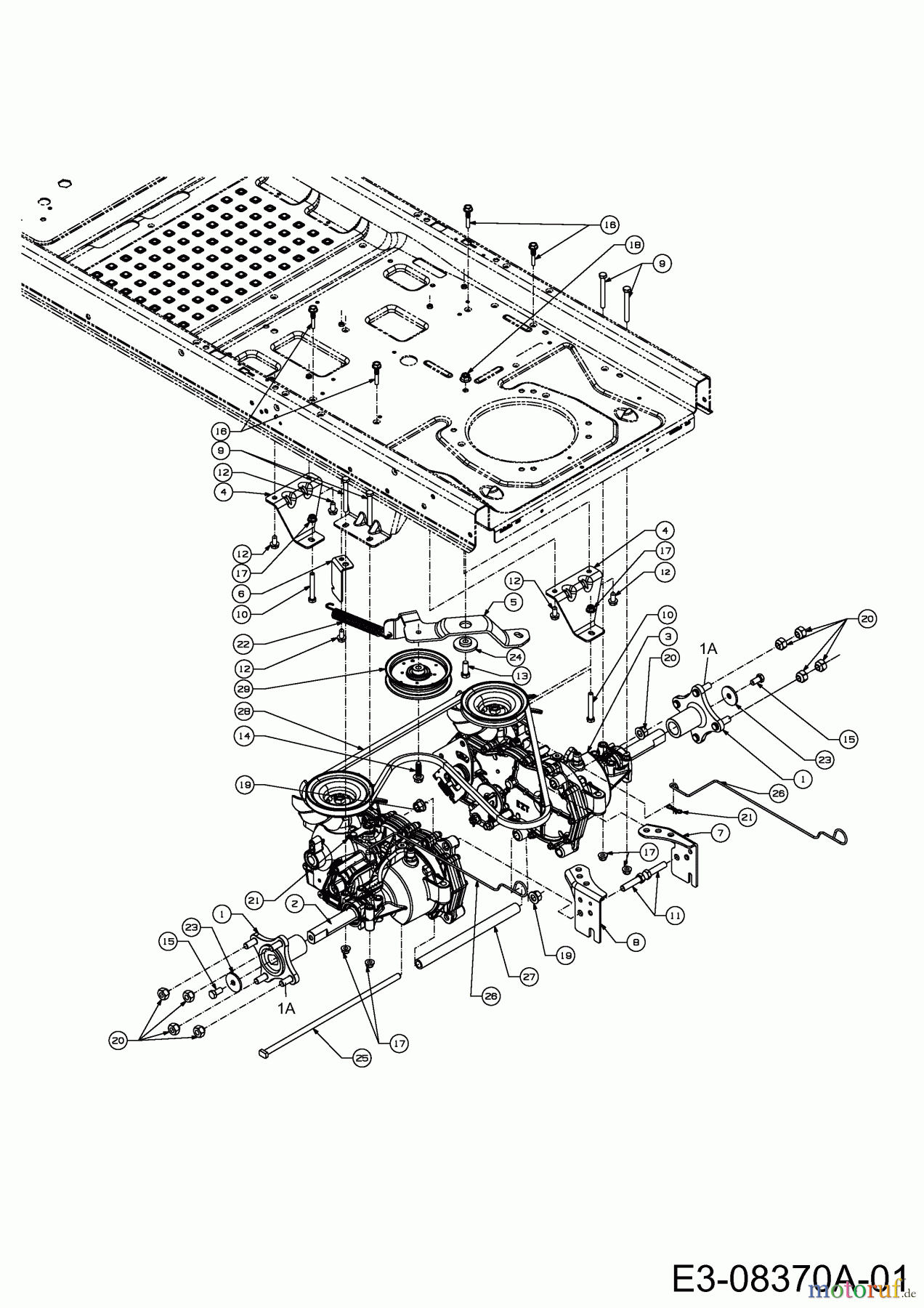  Cub Cadet Zero Turn RZT S 46 17AFCBDT603  (2013) Drive system