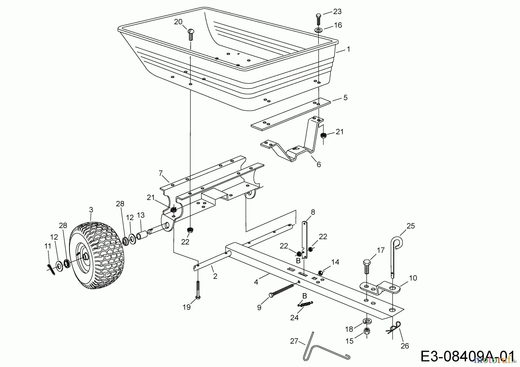  MTD Accessories Accessories Utility Vehicle (4x2 and 4x4) Utility cart 45-0175  (196-002-000) 196-002-000  (2004) Basic machine