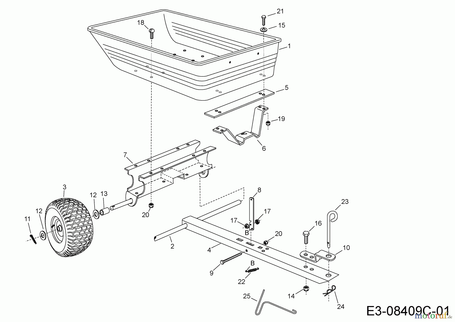  MTD Accessories Accessories Utility Vehicle (4x2 and 4x4) Utility cart 45-01753  (196-002-000) 196-002-000  (2007) Basic machine