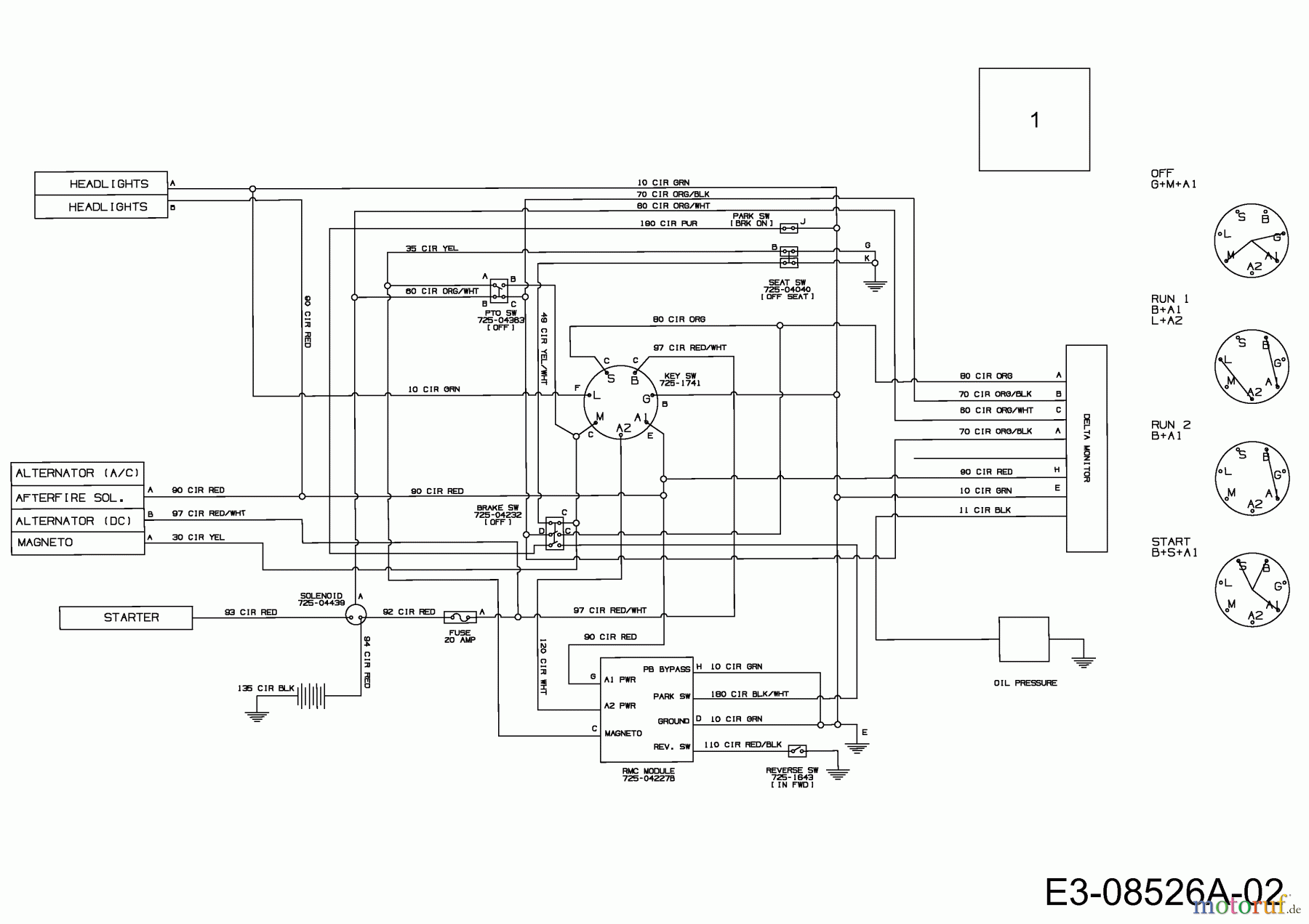  Cub Cadet Lawn tractors LTX 1042 13BX91AS010  (2011) Wiring diagram