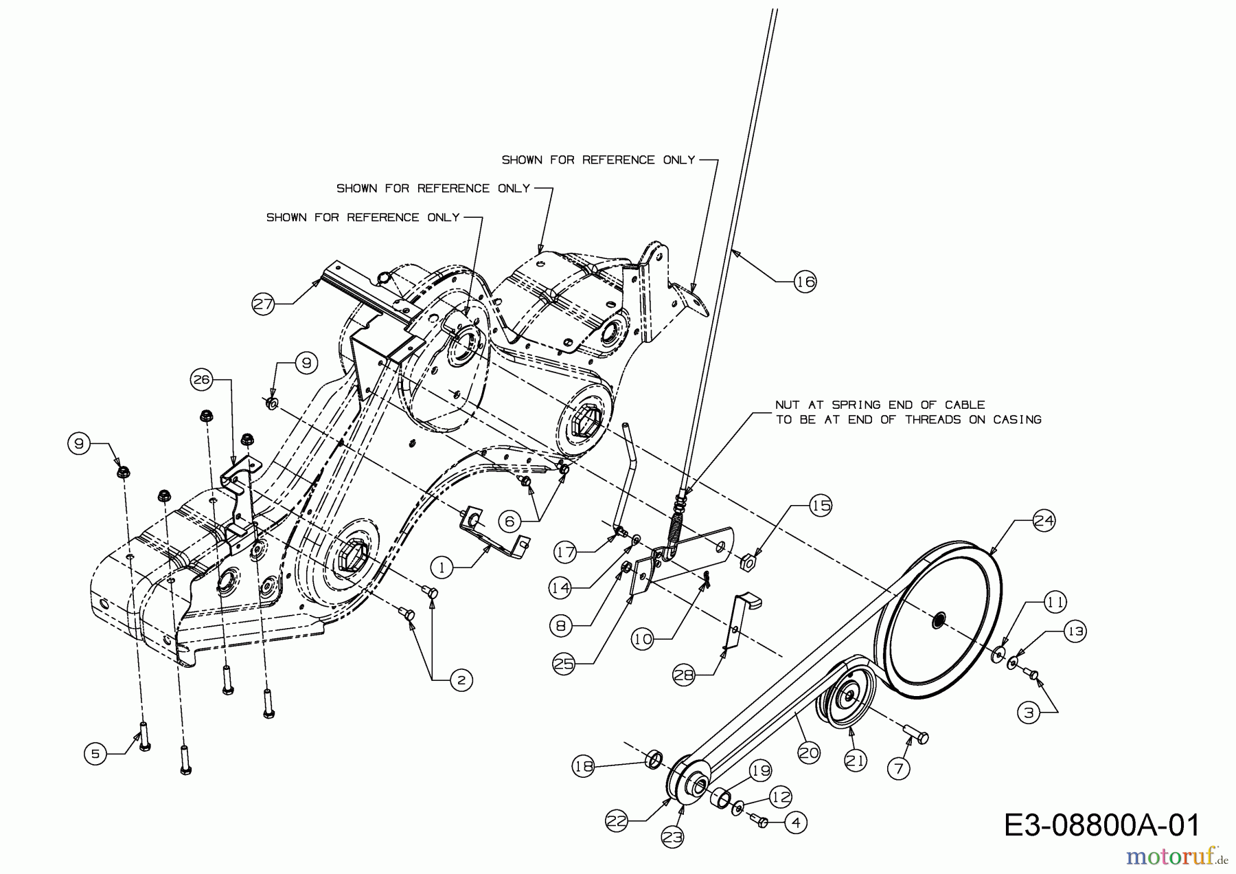  Cub Cadet Tillers RT 65 21AB455B330  (2014) Drive system