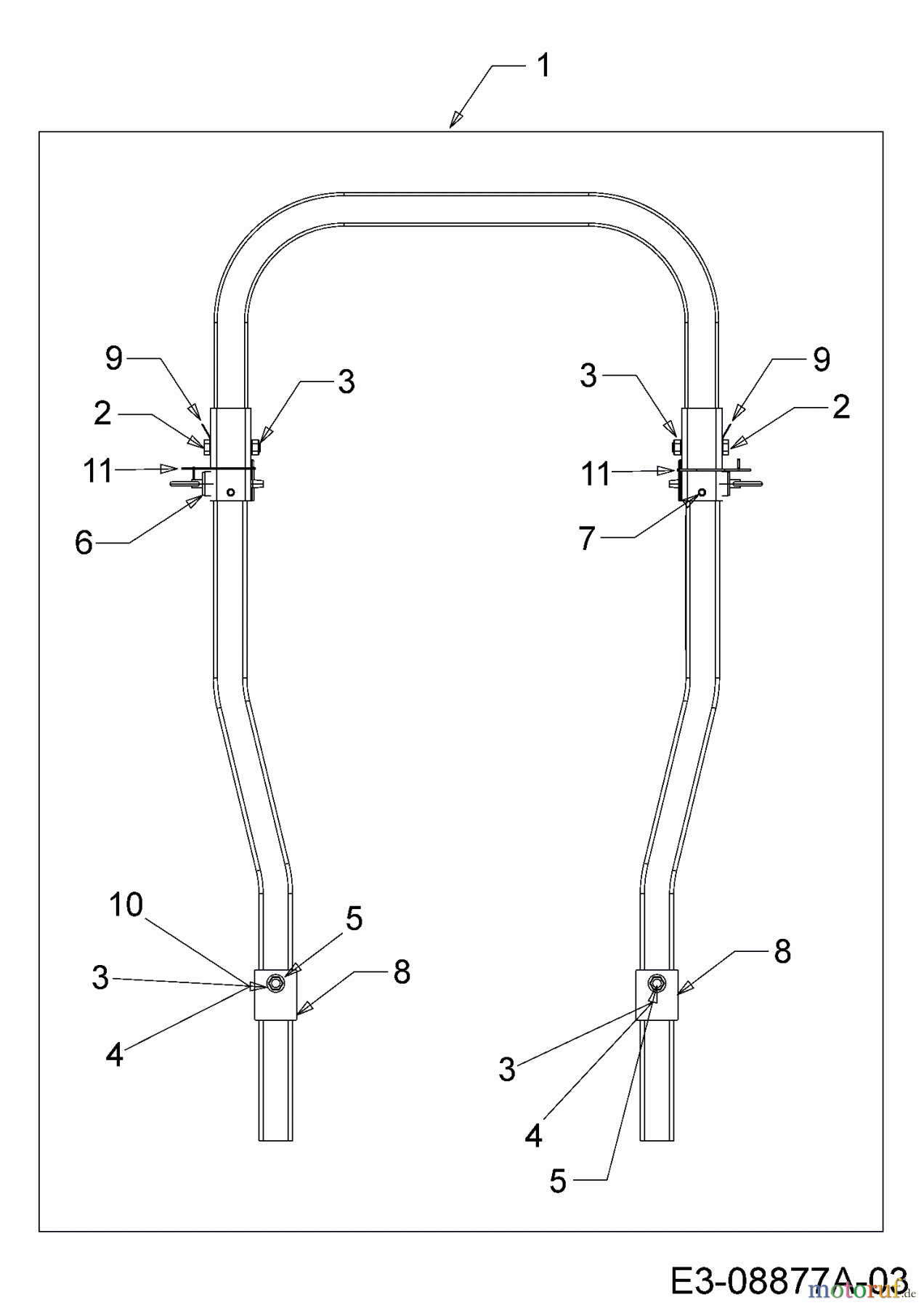  Cub Cadet Zero Turn Tank SZ 60 Commercial 53AI2PUD603  (2016) Roll bar