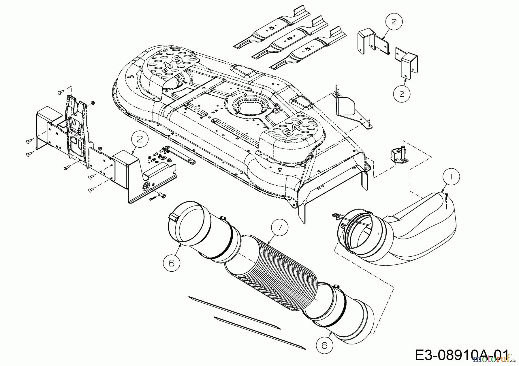  MTD Accessories Accessories Zero Turn Grass catcher for RZT 54 with mowing deck W (54