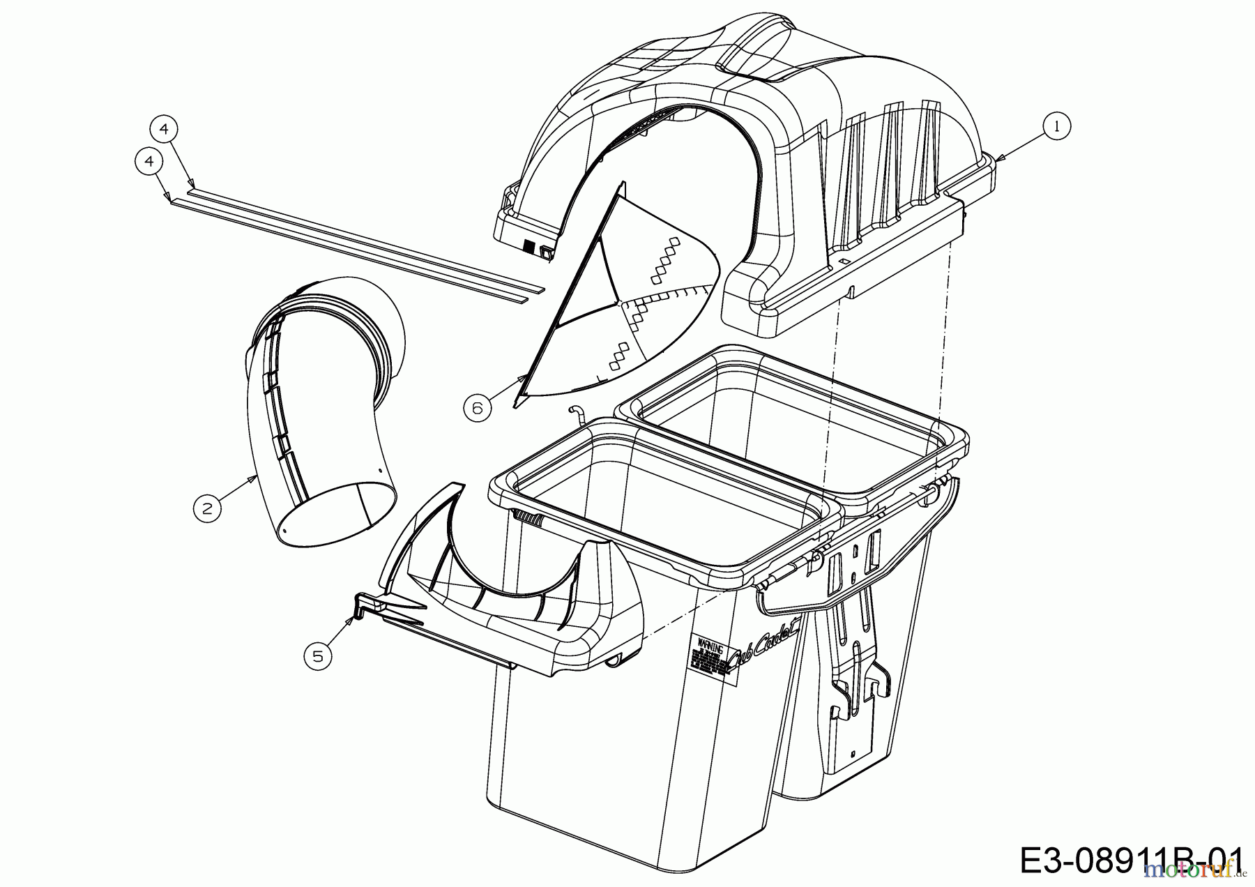  MTD Accessories Accessories Zero Turn Grass catcher for RZT 54 with mowing deck W (54